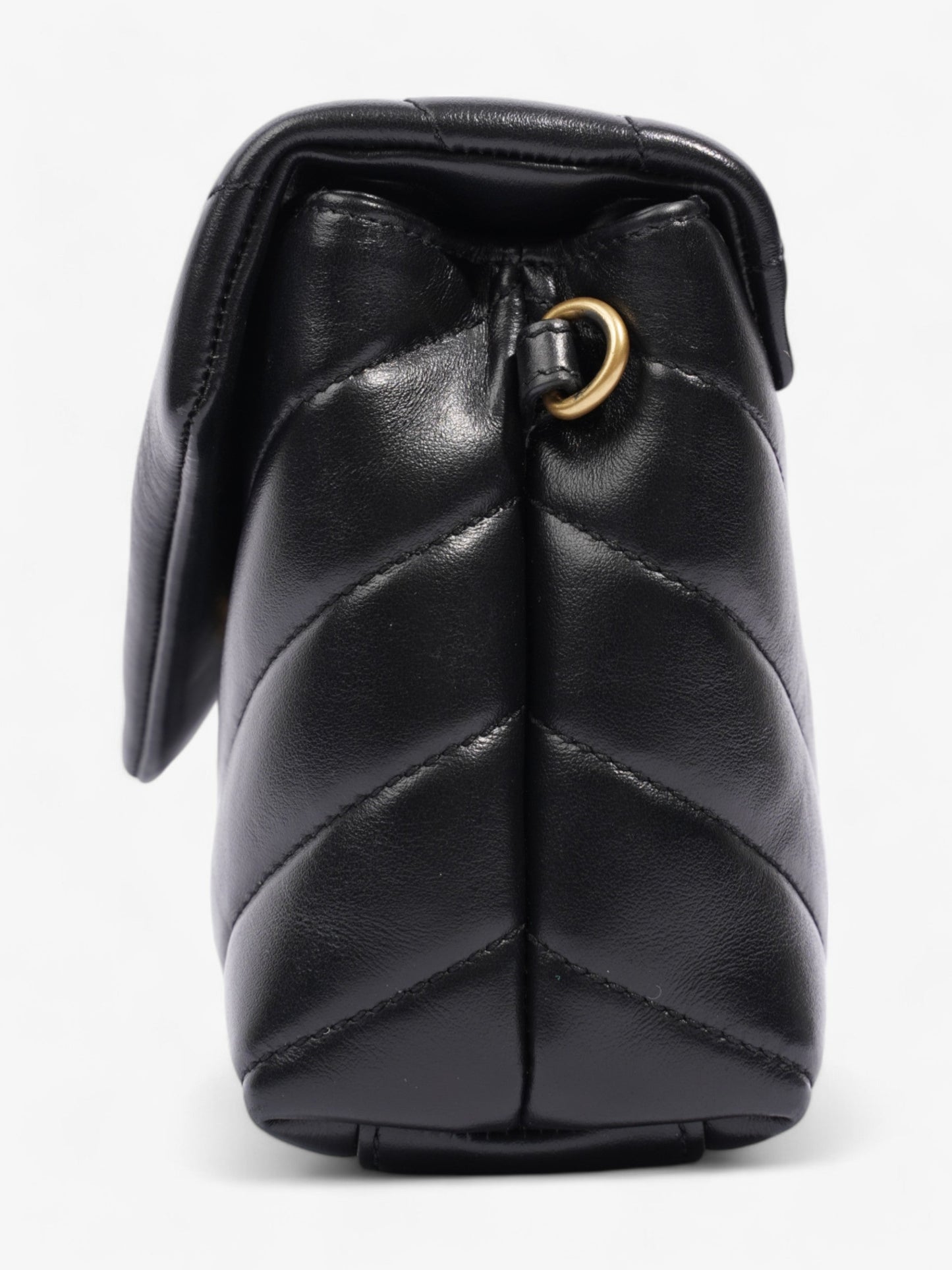 Saint Laurent Lou Lou Black Calfskin Leather Toy