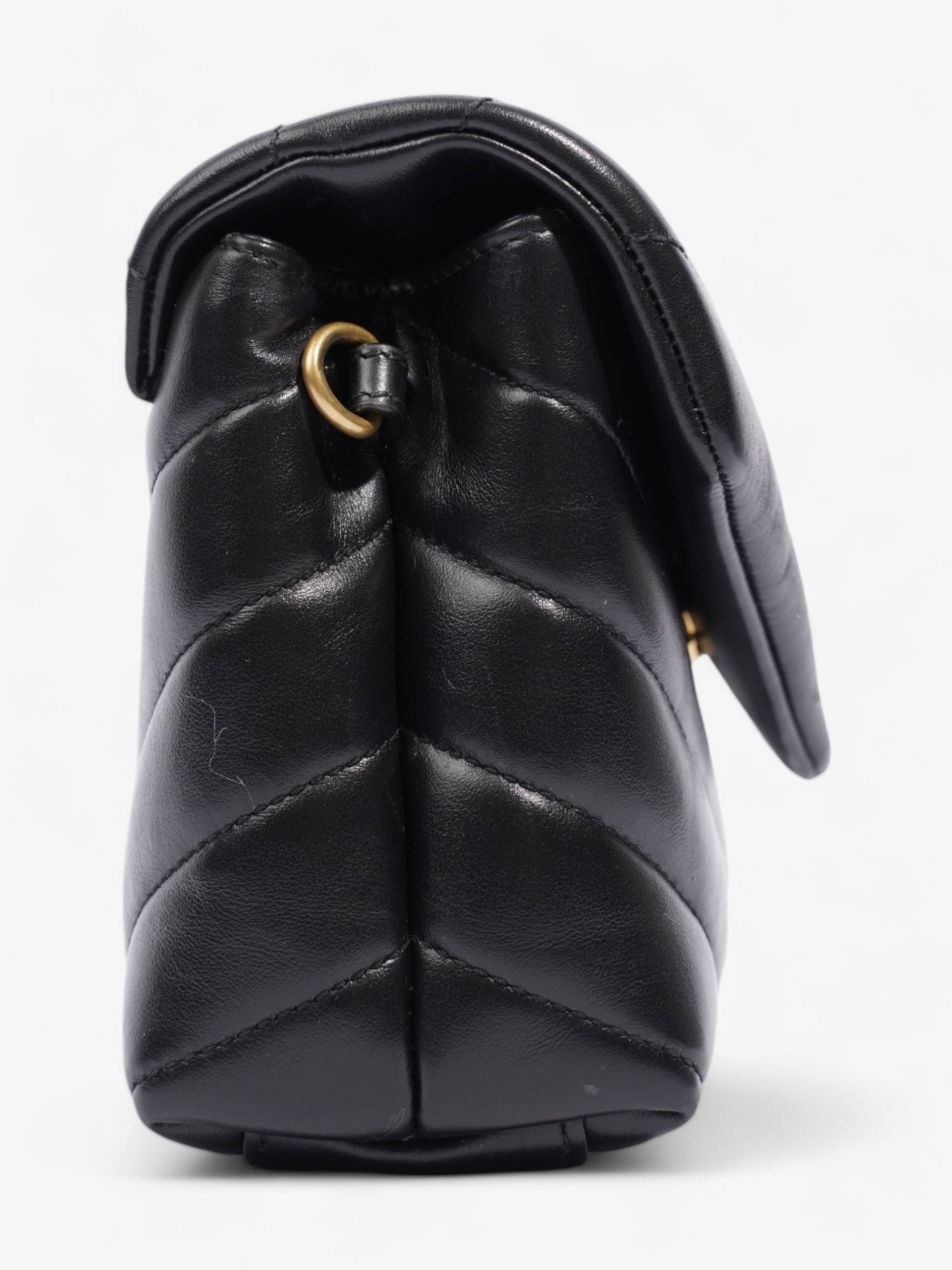 Saint Laurent Lou Lou Black Calfskin Leather Toy