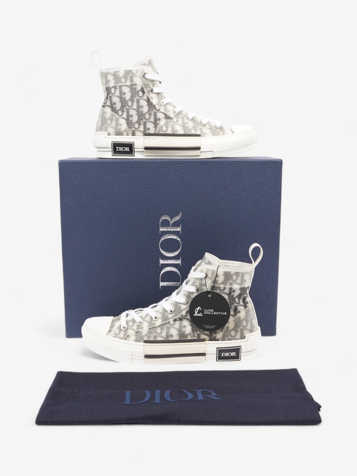 Christian Dior B23 Grey Oblique / White Mesh EU 39 UK 6