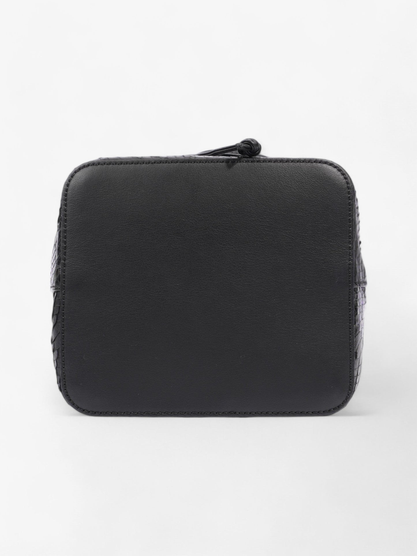 Fendi Mon Tresor Bucket Bag Black Embossed Leather