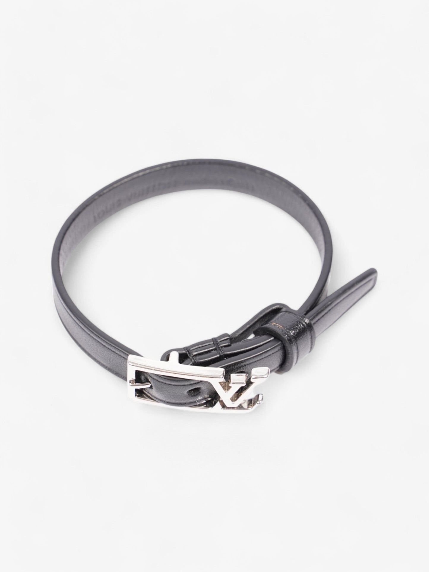 Louis Vuitton Skyline Bracelet Black Leather 19