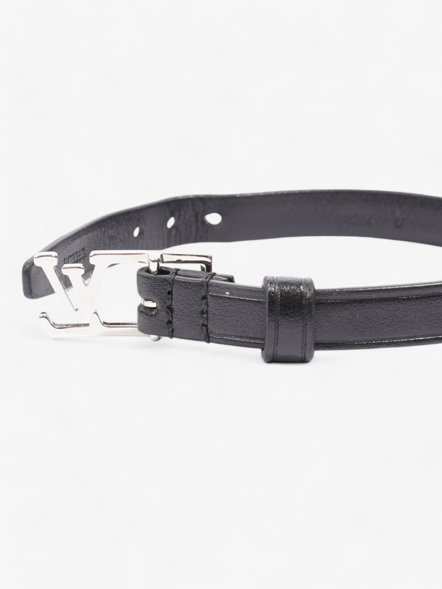 Louis Vuitton Skyline Bracelet Black Leather 19