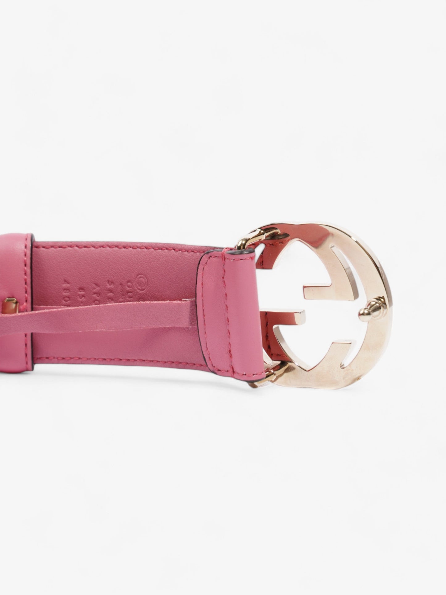 Gucci Interlocking G Belt Pink Leather 85cm / 34"