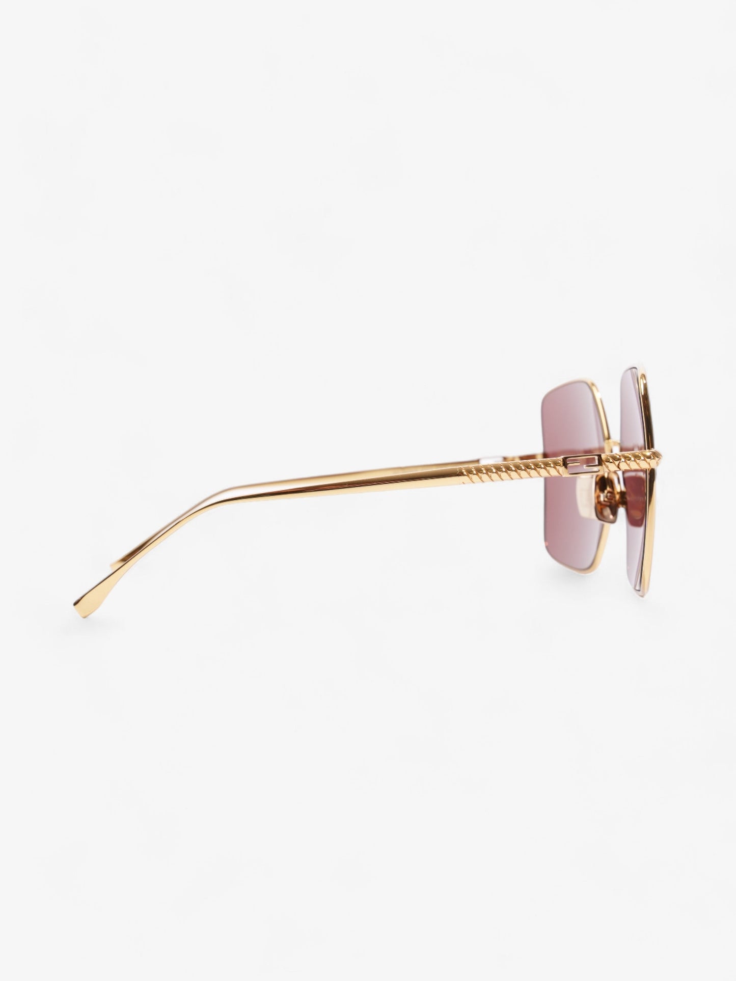 Fendi Oversized Gradiant Sunglasses Gold / Pink Acetate 145mm