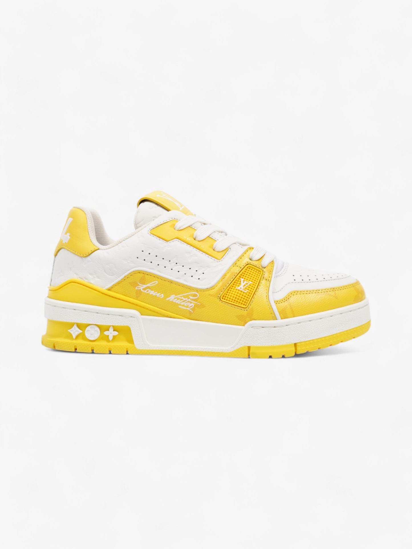 Louis Vuitton LV 54 Sneakers White / Yellow Leather EU 35 UK 2