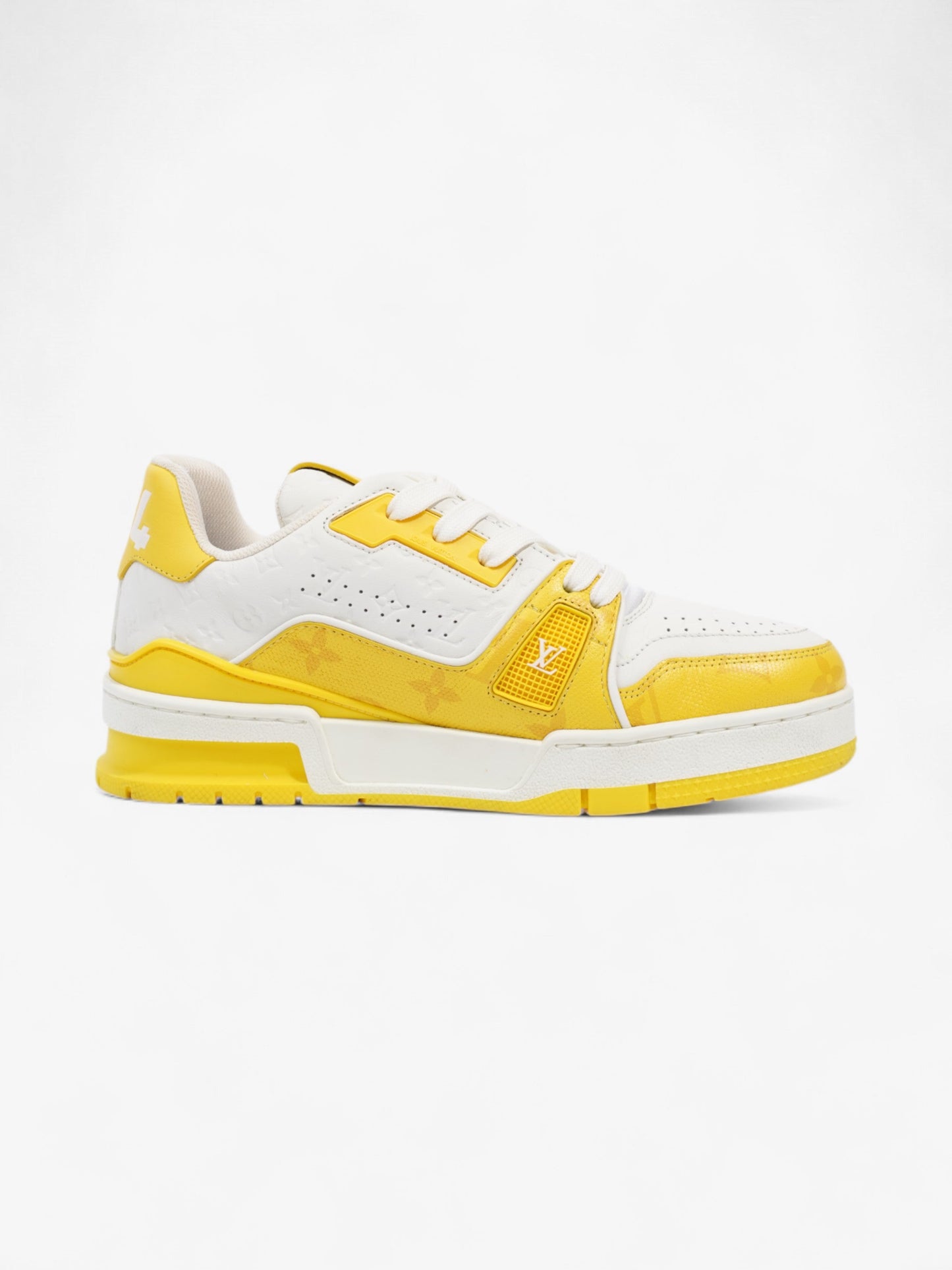 Louis Vuitton LV 54 Sneakers White / Yellow Leather EU 35 UK 2