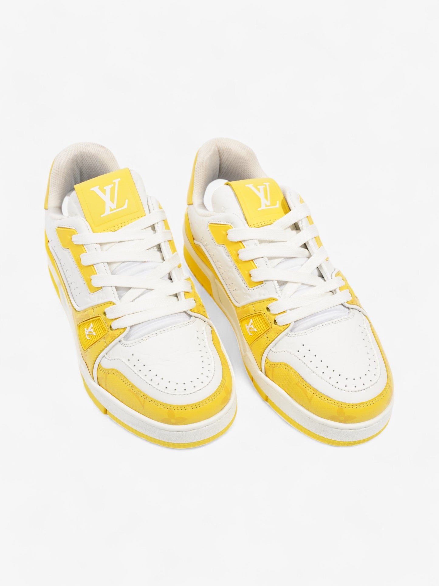 Louis Vuitton LV 54 Sneakers White / Yellow Leather EU 35 UK 2