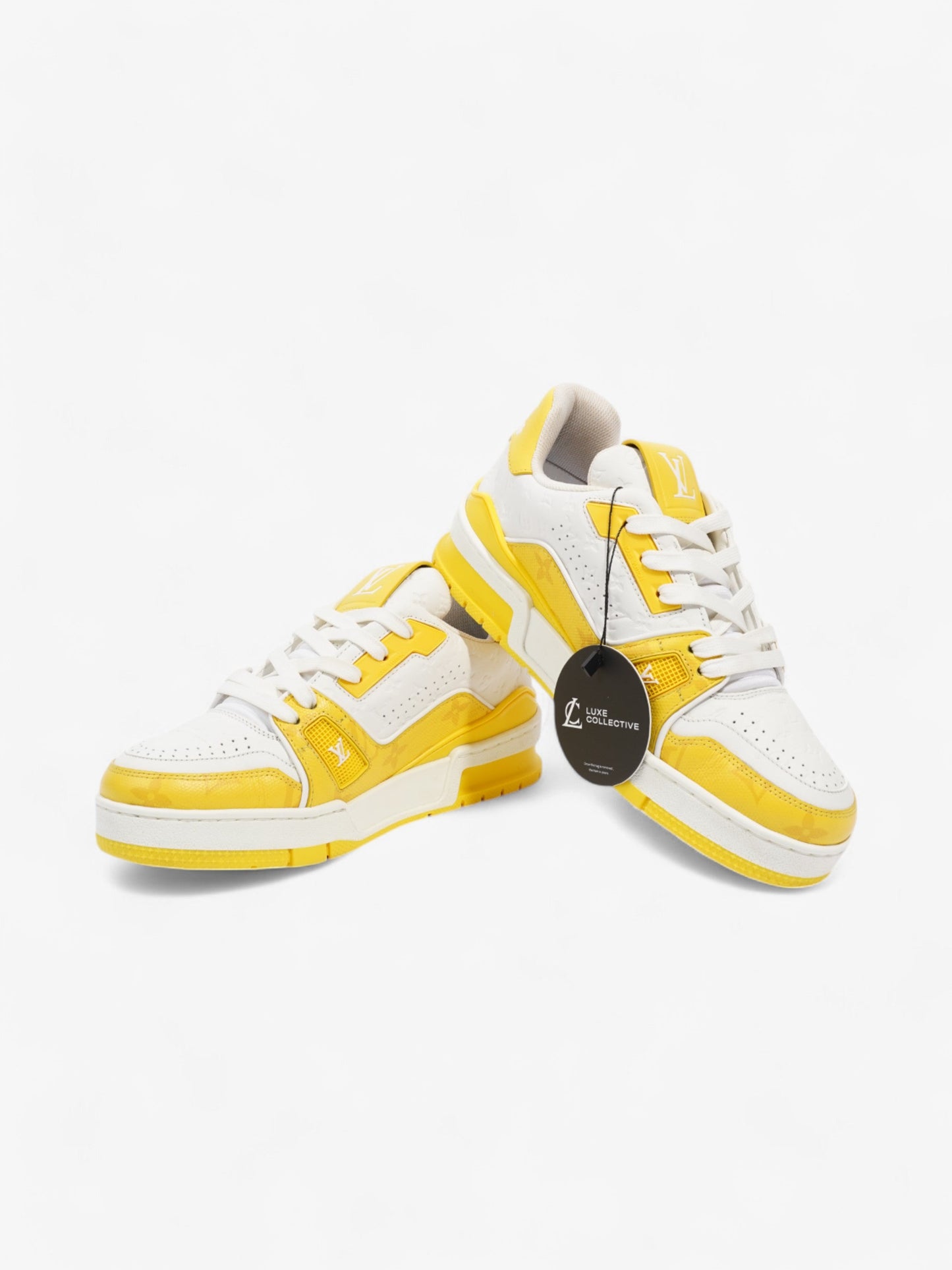Louis Vuitton LV 54 Sneakers White / Yellow Leather EU 35 UK 2