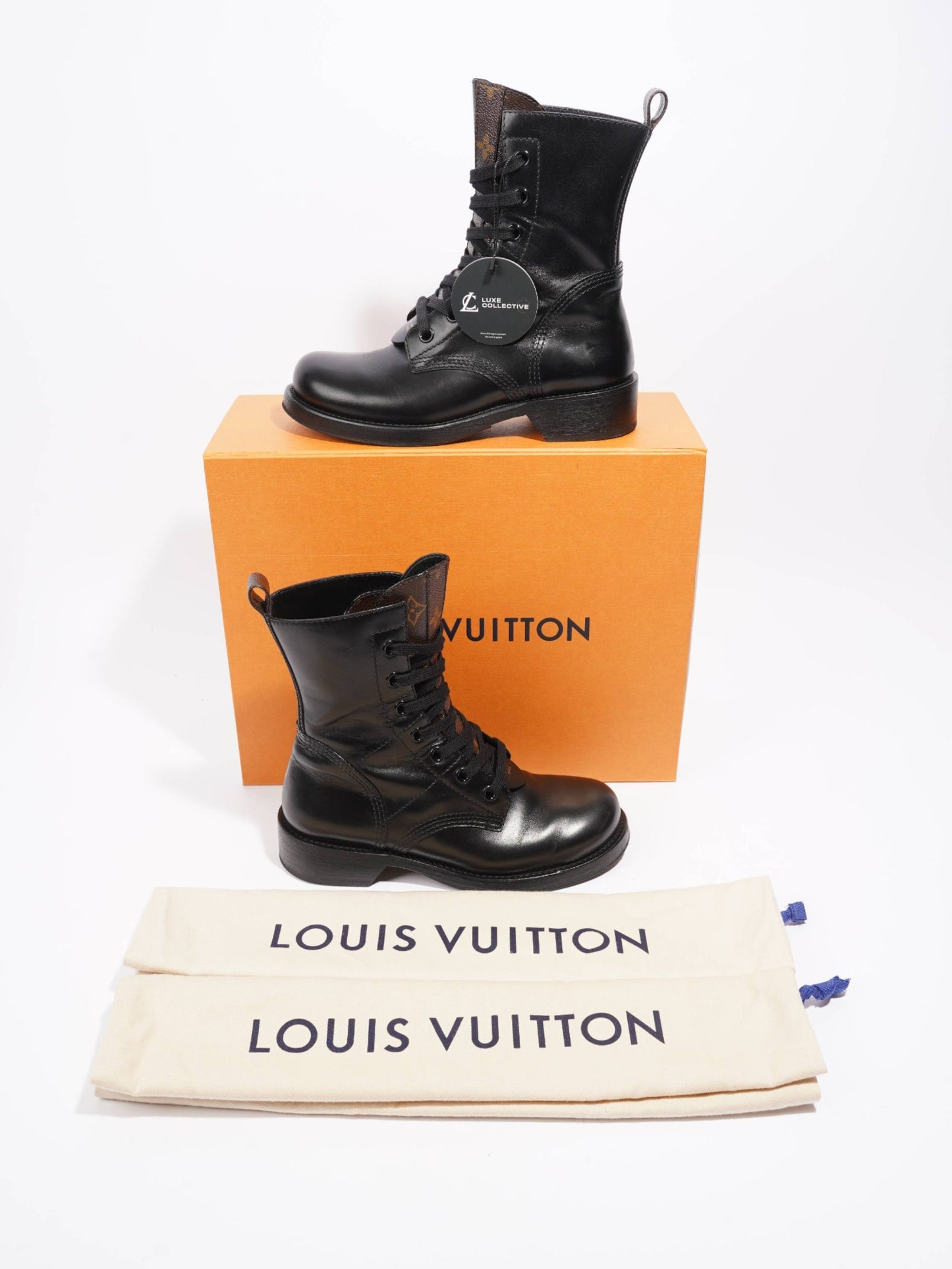Louis Vuitton Metropolis Flat Rangers Black / Monogram Leather EU 37.5 UK 4.5