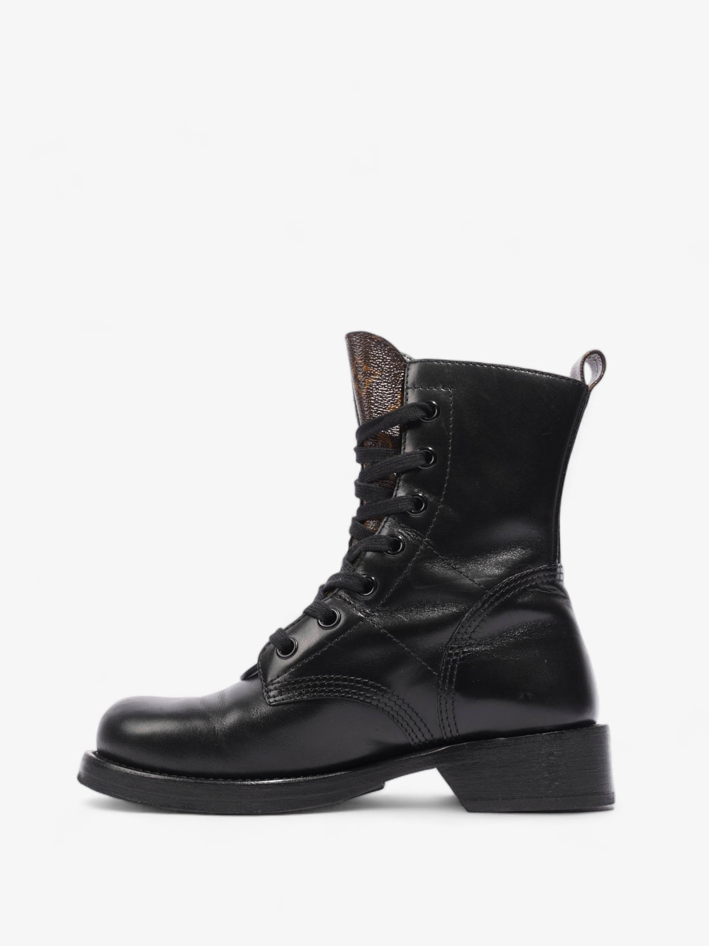 Louis Vuitton Metropolis Flat Rangers Black / Monogram Leather EU 37.5 UK 4.5