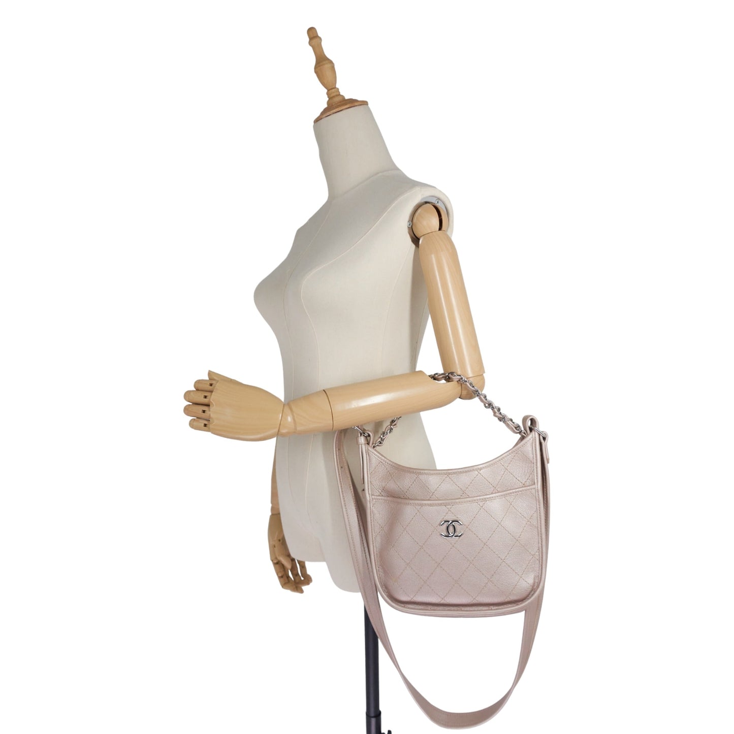 Chanel Jungle Stroll Small Quilted Leather Hobo Bag