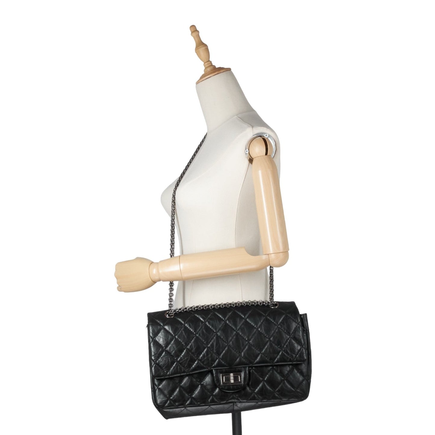 Chanel 2.55 Large Aged Leather Flap Bag