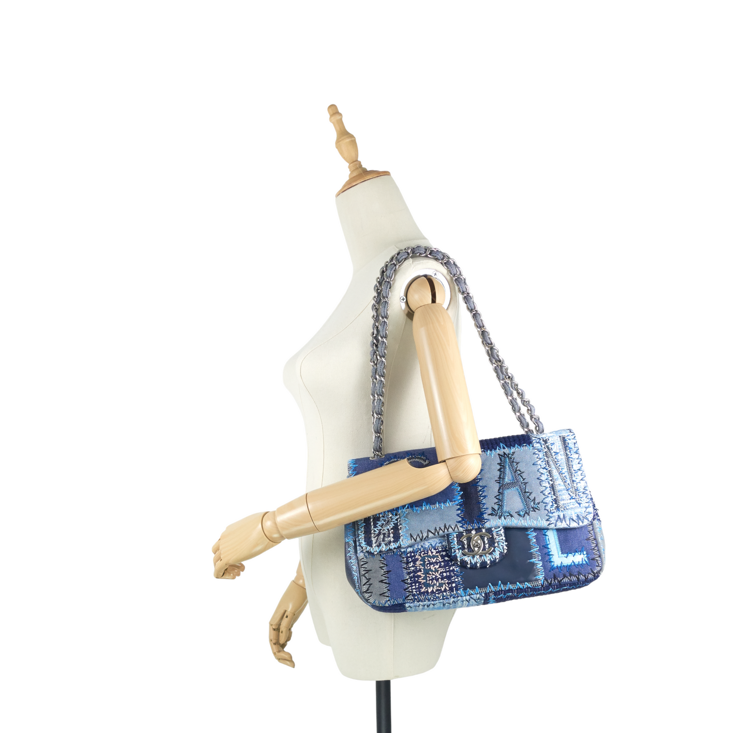 Chanel Denim Patchwork Limited Edition Jumbo Flap Bag