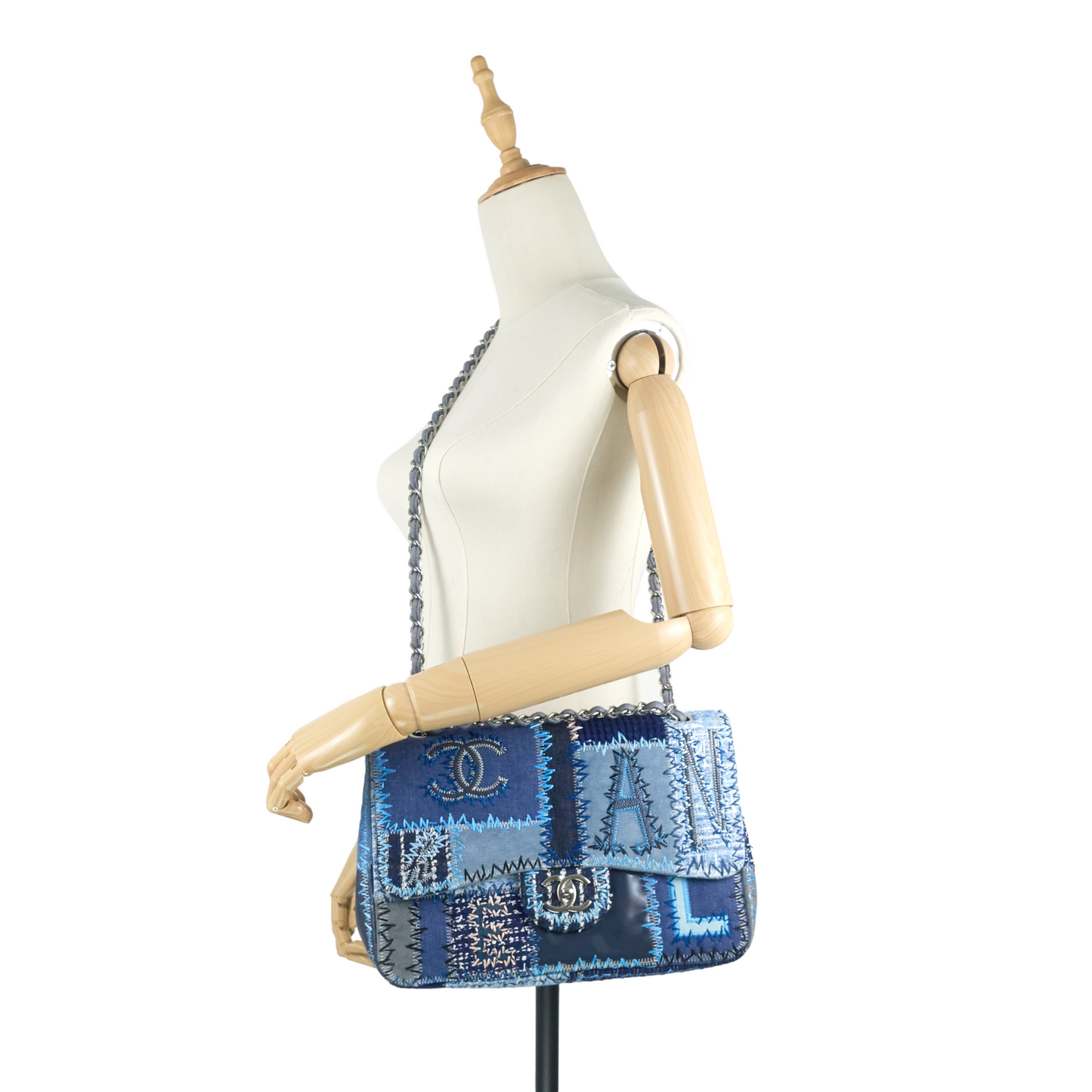 Chanel Denim Patchwork Limited Edition Jumbo Flap Bag