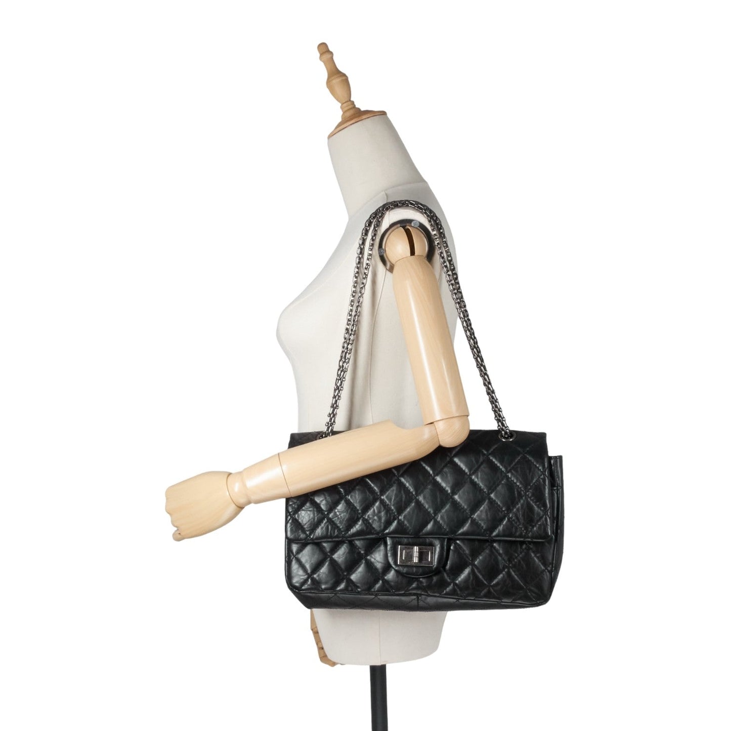 Chanel 2.55 Large Aged Leather Flap Bag