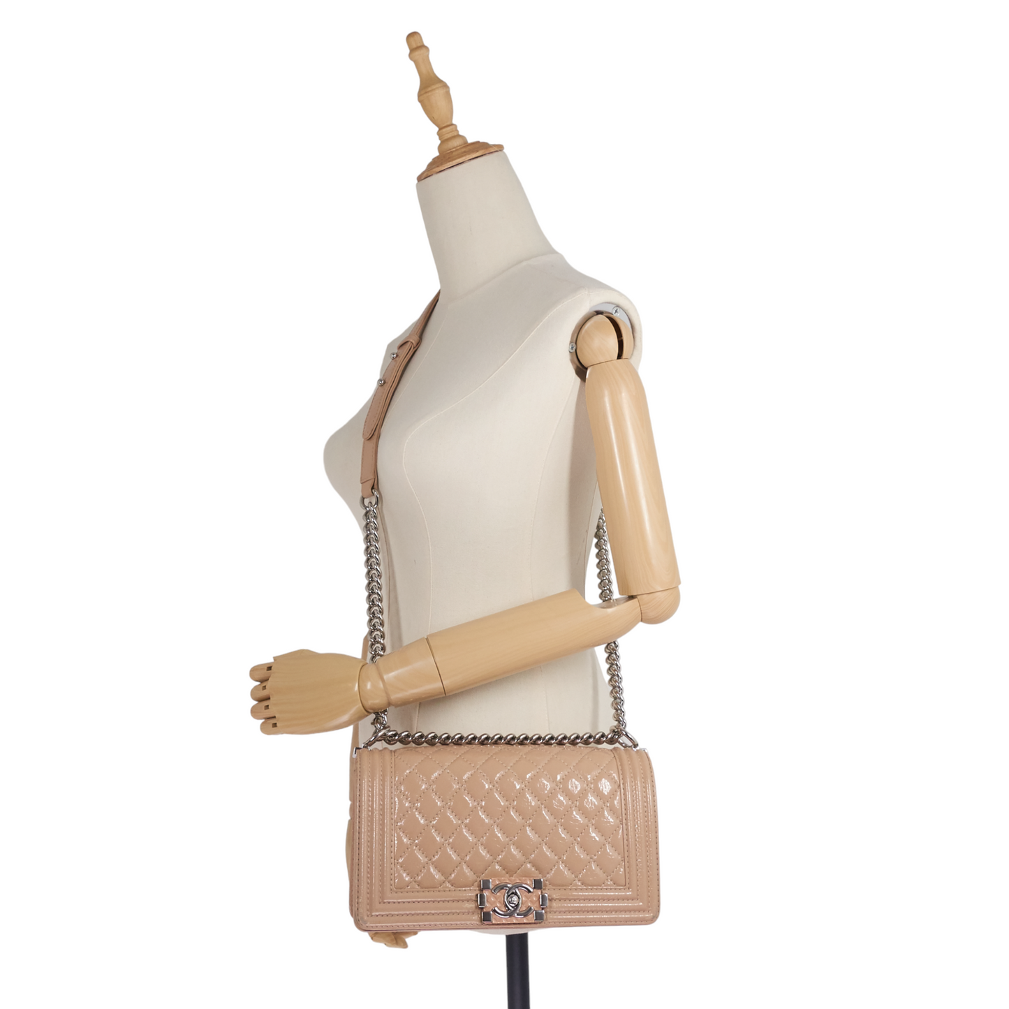 Chanel Boy Medium Patent Leather Bag