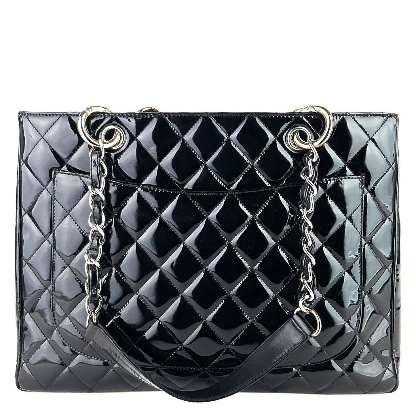 Chanel Grand Shopping Tote GST Patent Leather Bag