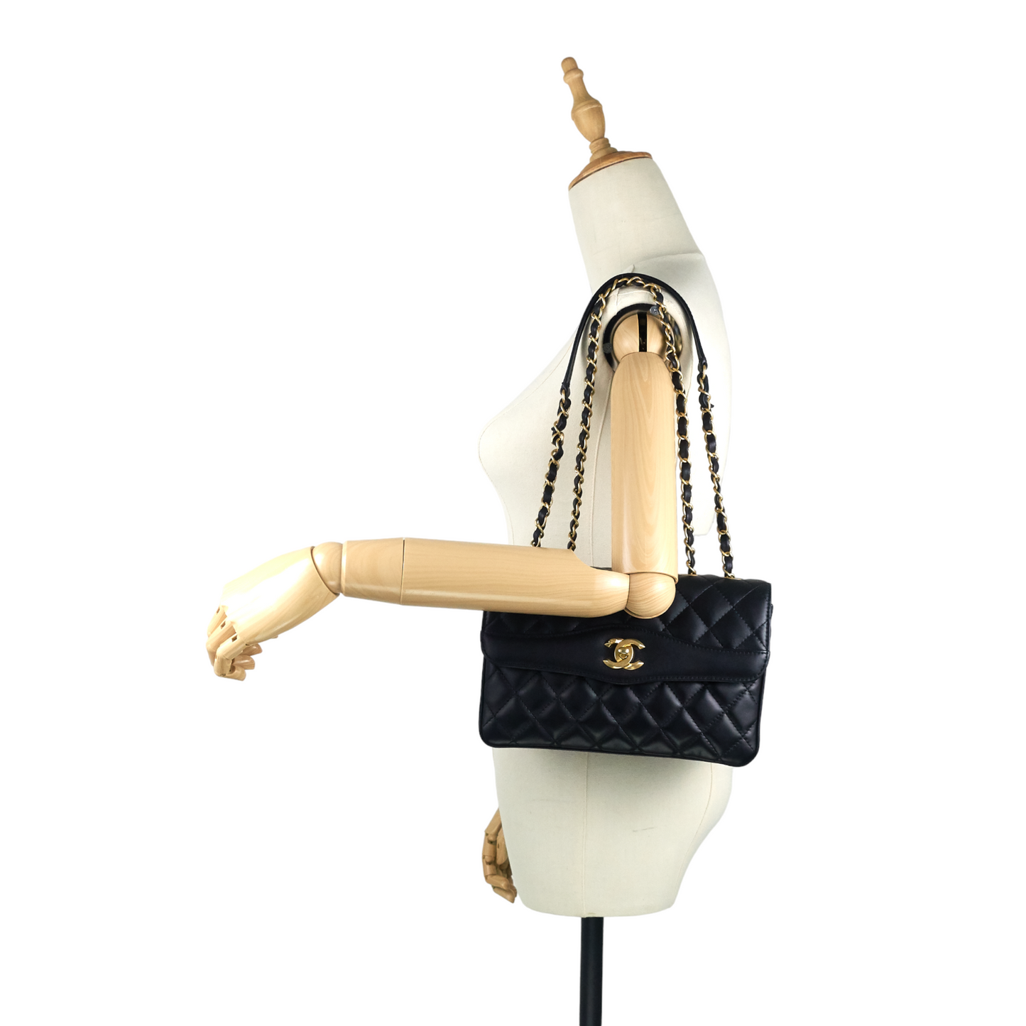 Chanel Coco Vintage Quilted Lambskin Leather Flap Bag