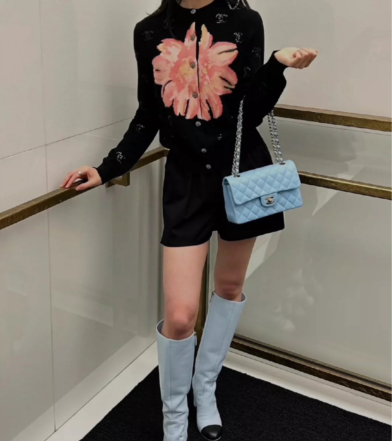 Chanel 24S black cardigan