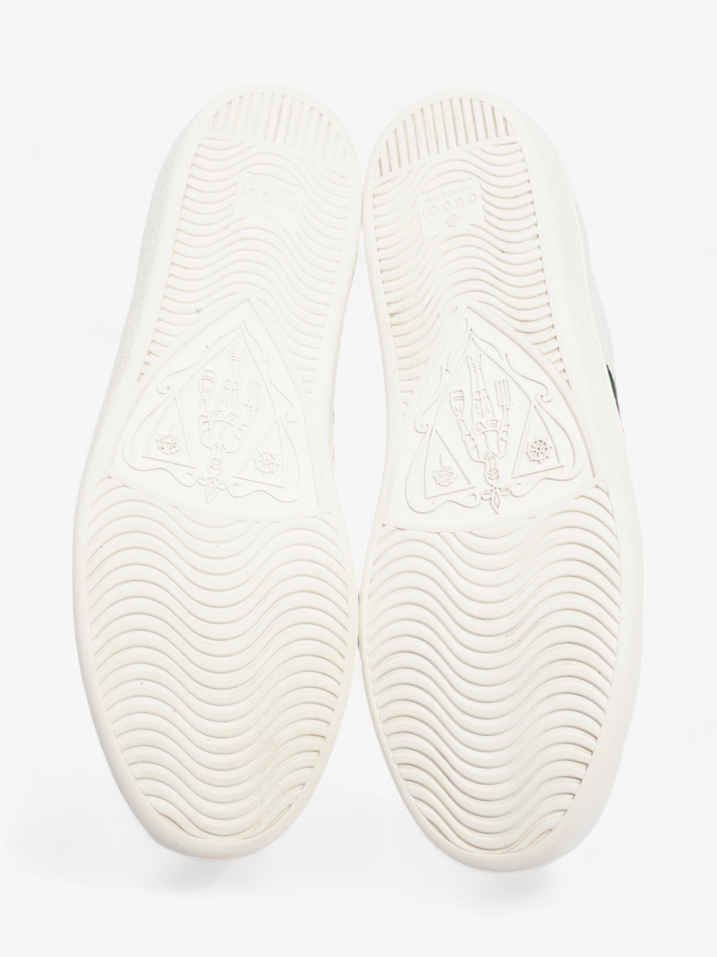 Gucci Ace Sneakers with Bee White / Red / Green Leather EU 39 UK 6