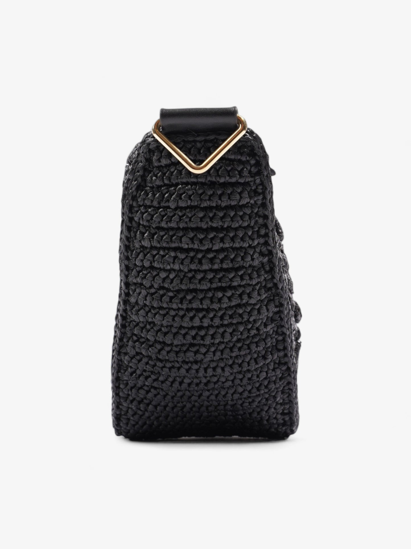 Prada Prada Crochet Black Raffia