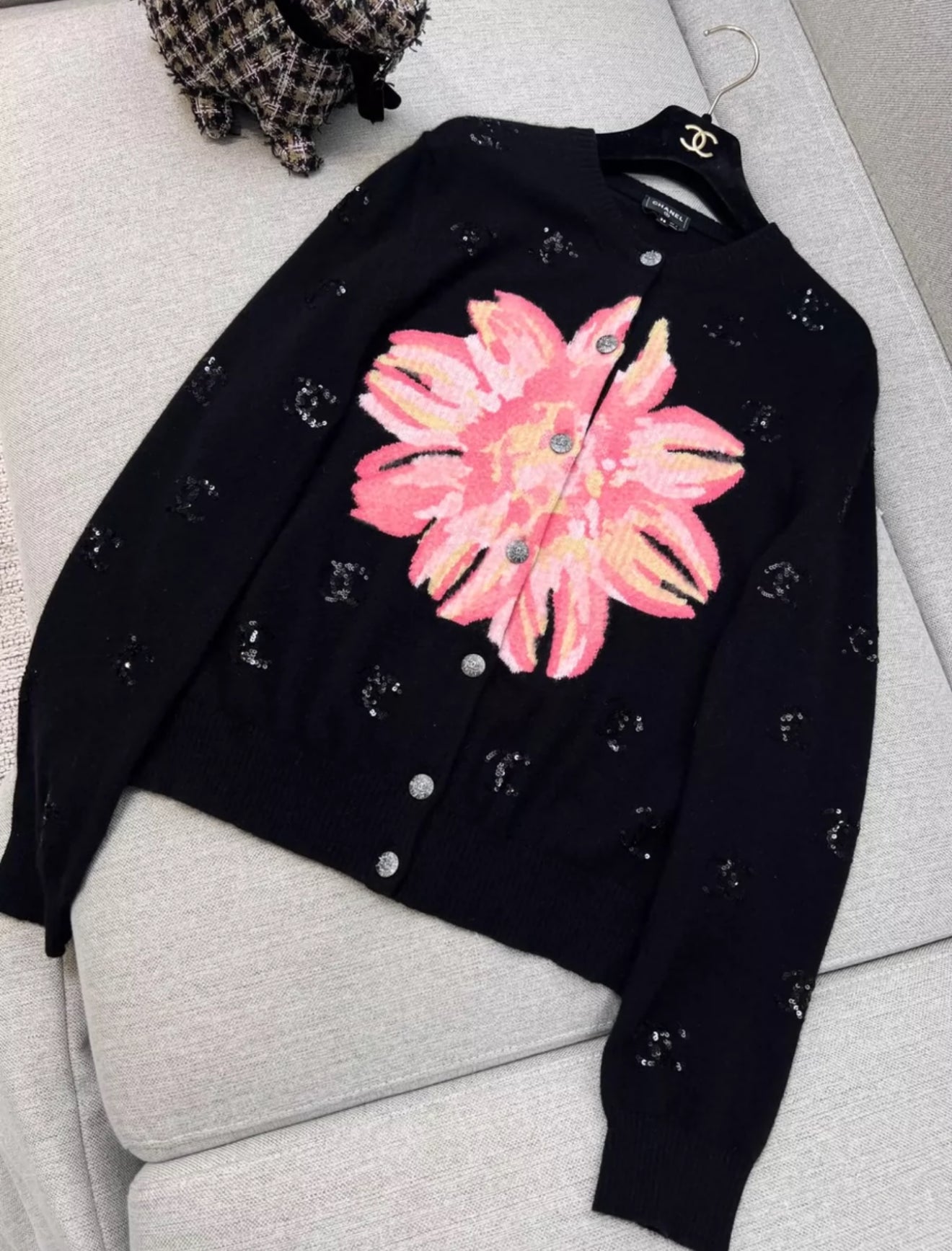 Chanel 24S black cardigan
