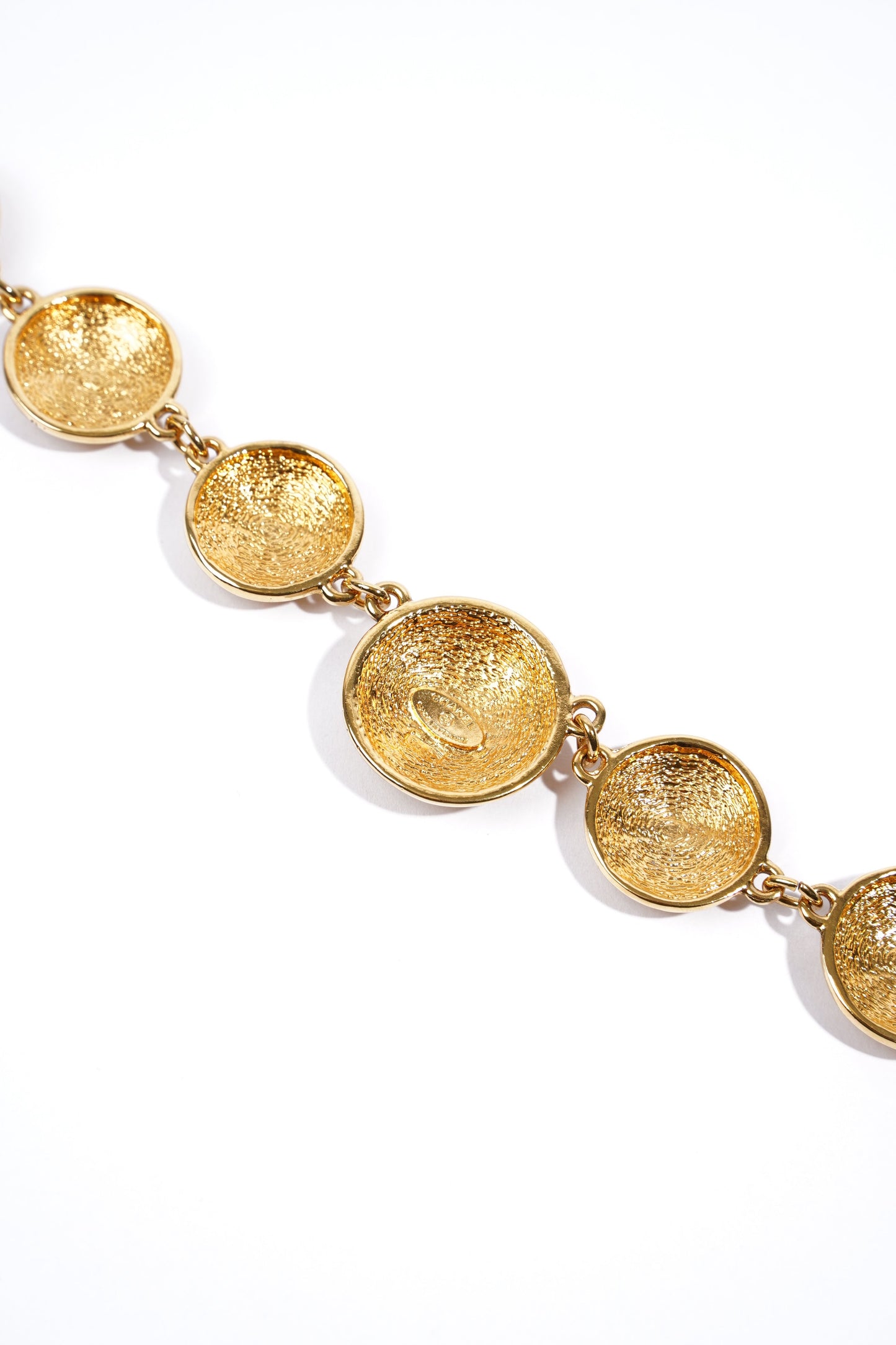 Chanel Vintage CC Chain Necklace Gold Base Metal 46cm