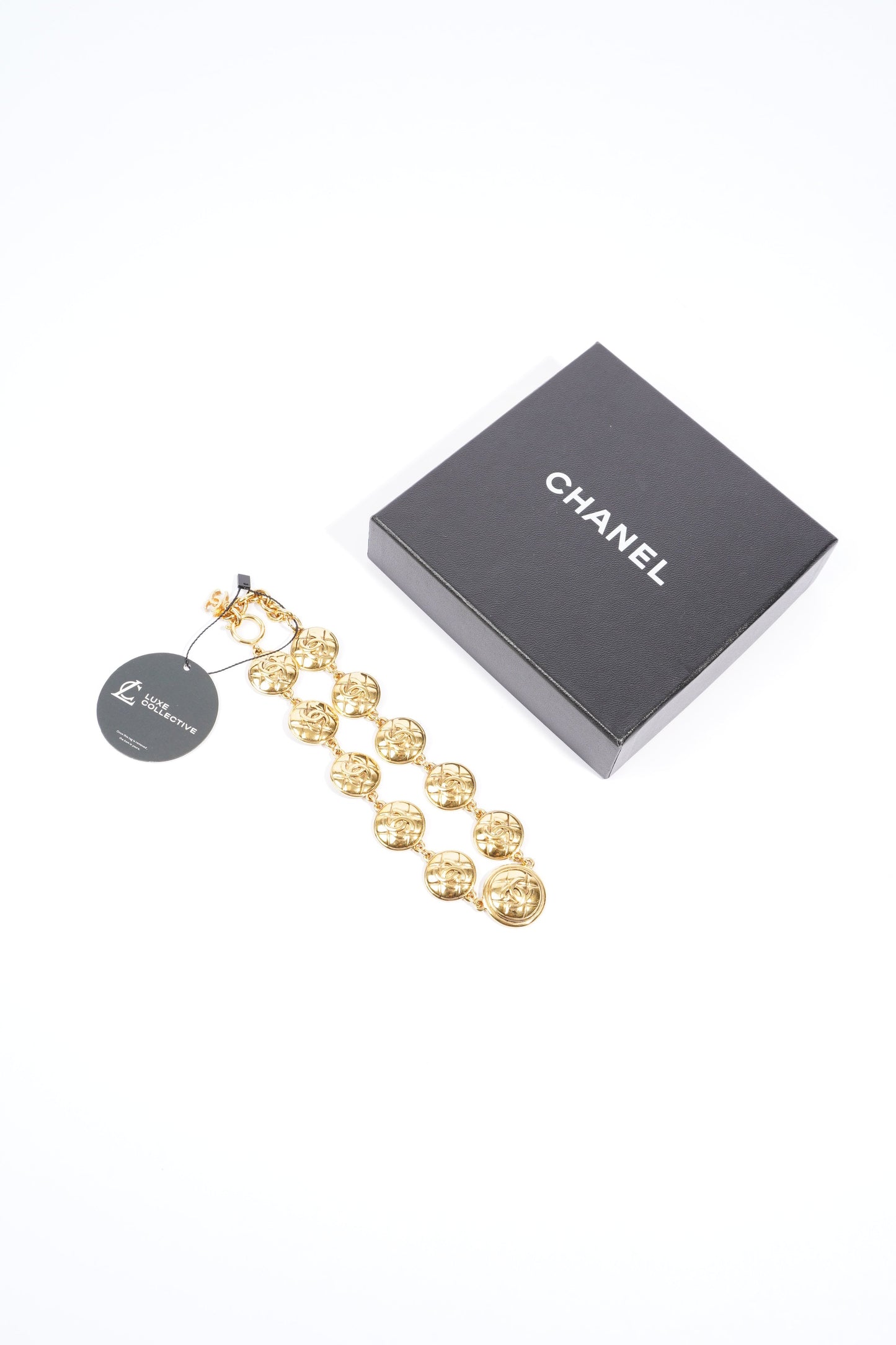 Chanel Vintage CC Chain Necklace Gold Base Metal 46cm