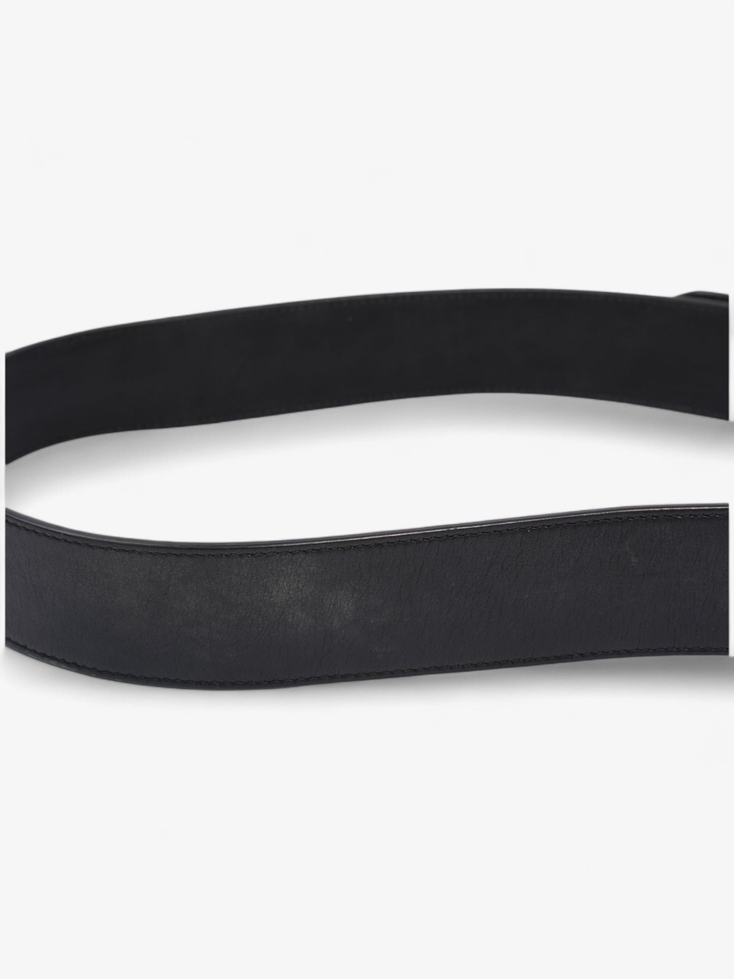 Gucci GG Marmont Wide Belt Black / Gold Leather 80cm / 32"