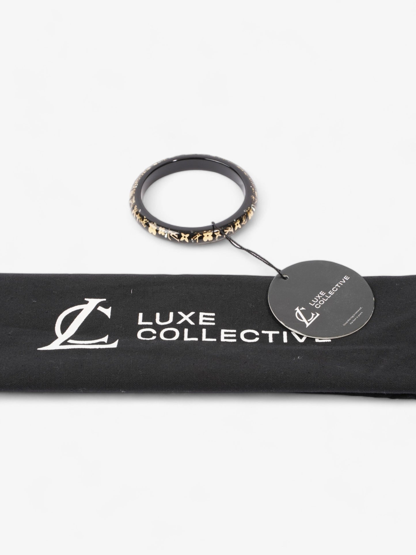 Louis Vuitton Inclusion Bracelet TPM Black / Gold Monogram Resin Medium