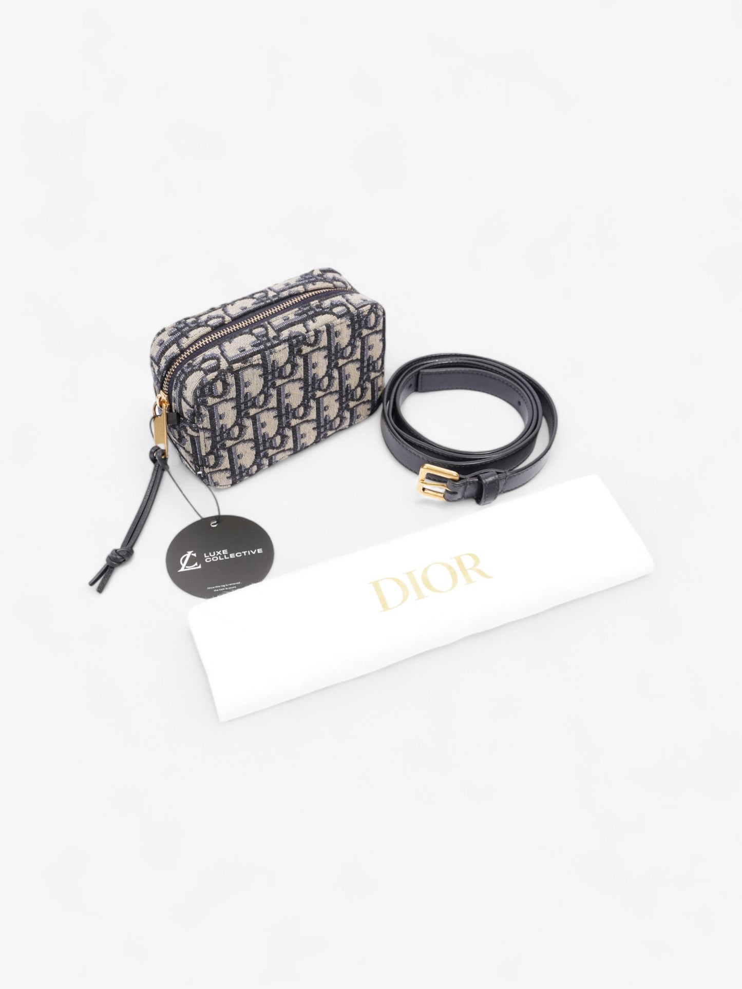 Christian Dior Oblique Belt Bag Blue Oblique Fabric