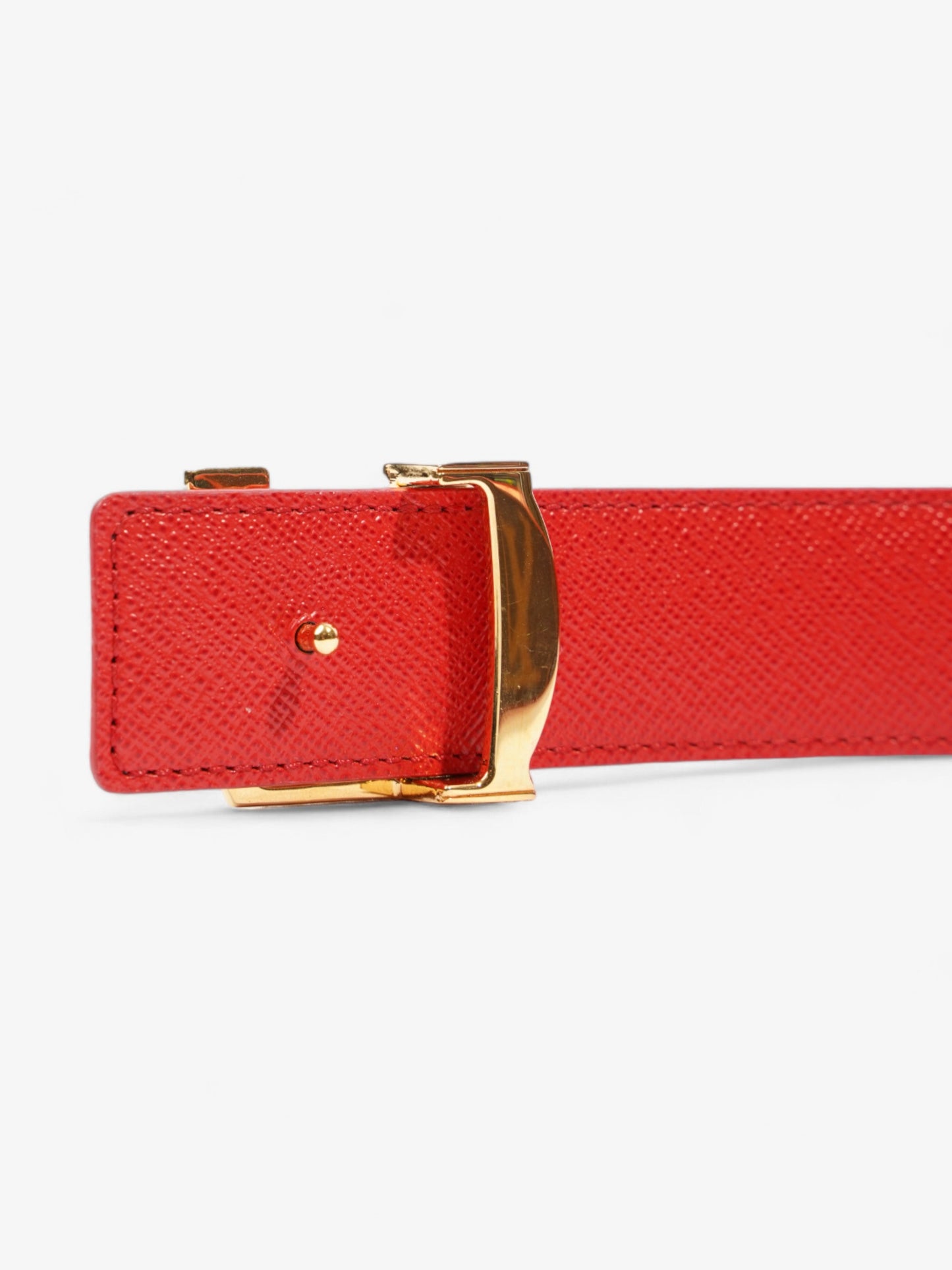 Louis Vuitton LV Initials Reversible Belt Monogram / Red Coated Canvas 75cm 30"