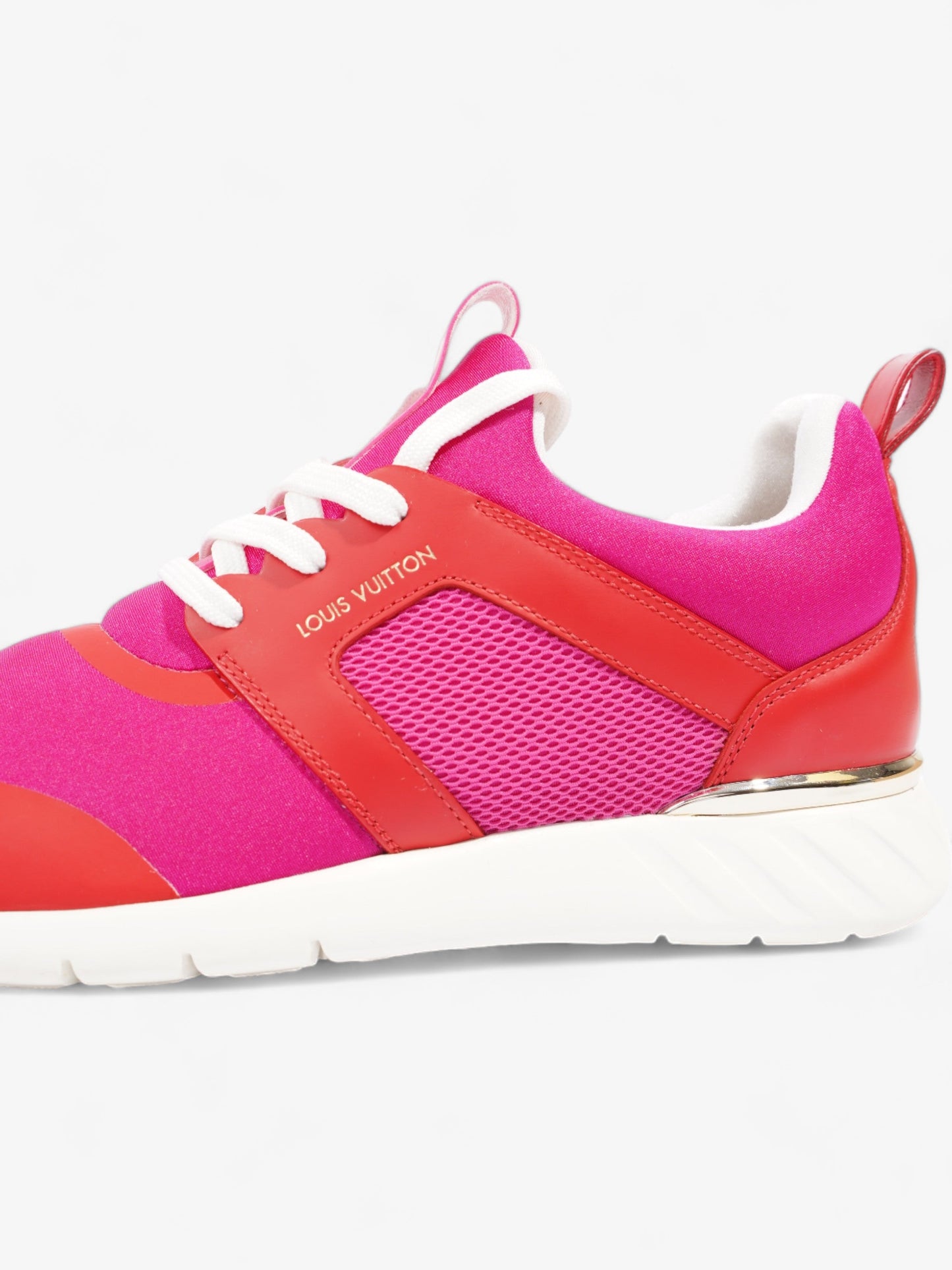 Louis Vuitton After Game Sneakers Pink / Red Neoprene EU 38 UK 5