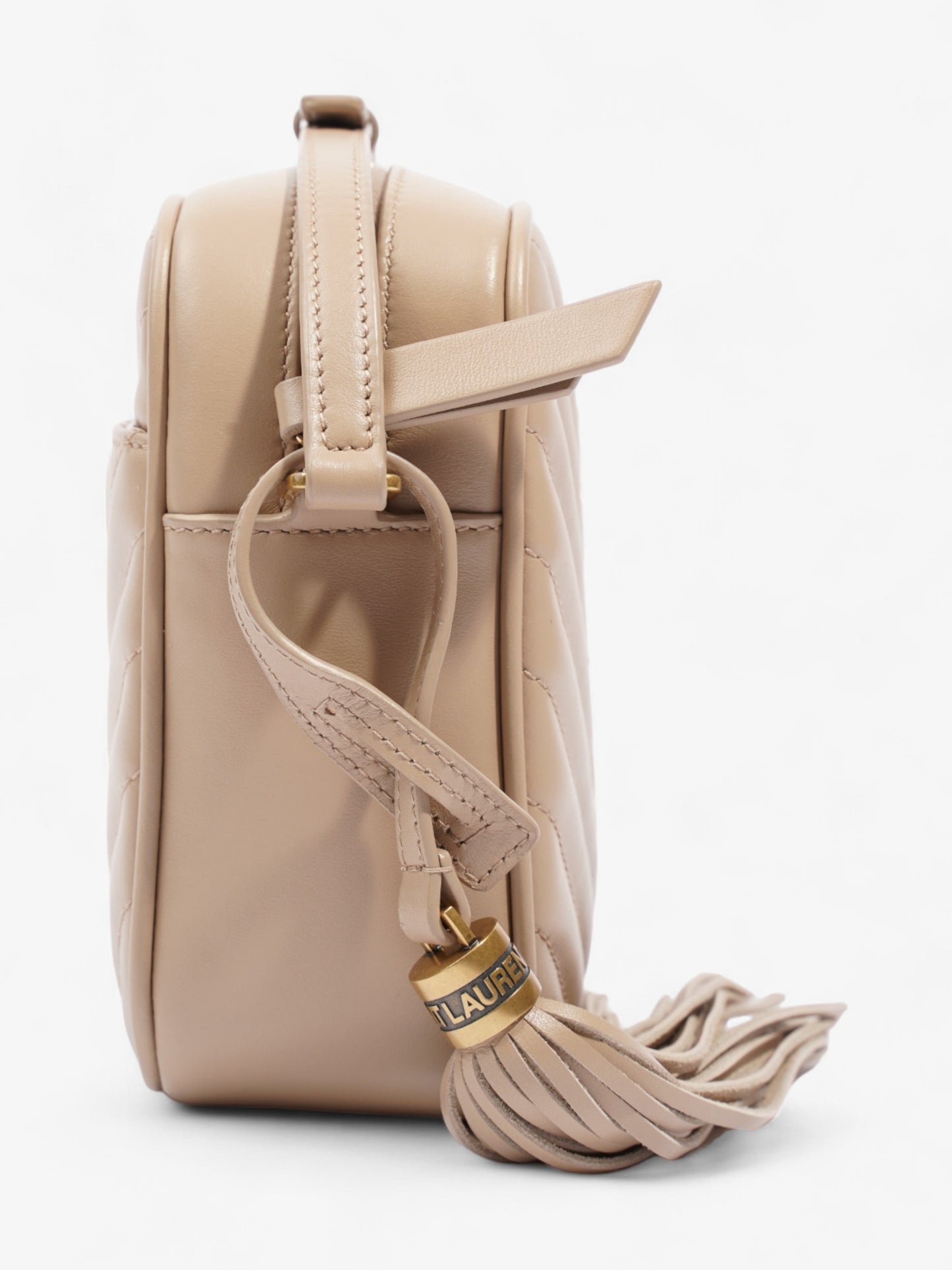 Saint Laurent Lou Camera Beige Leather