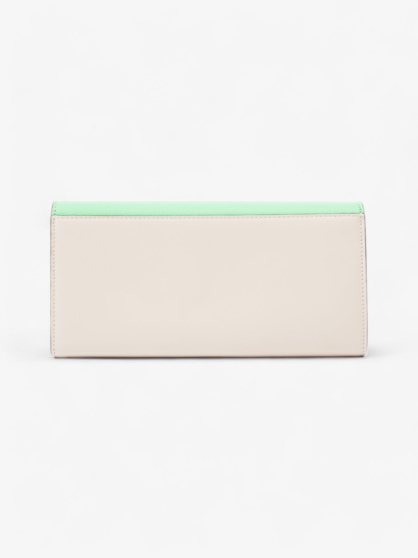 Fendi Continental Wallet on Chain Edamame / Latte Leather