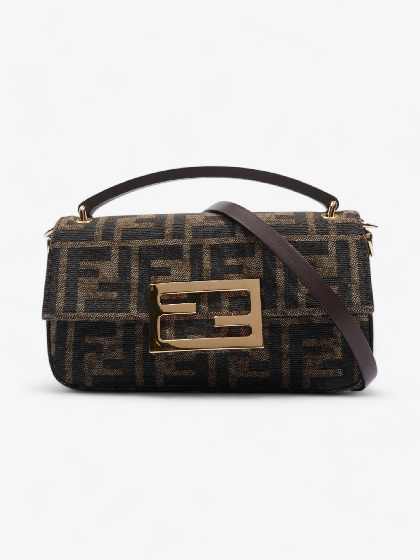 Fendi Baguette Zucca / Brown Fabric Mini