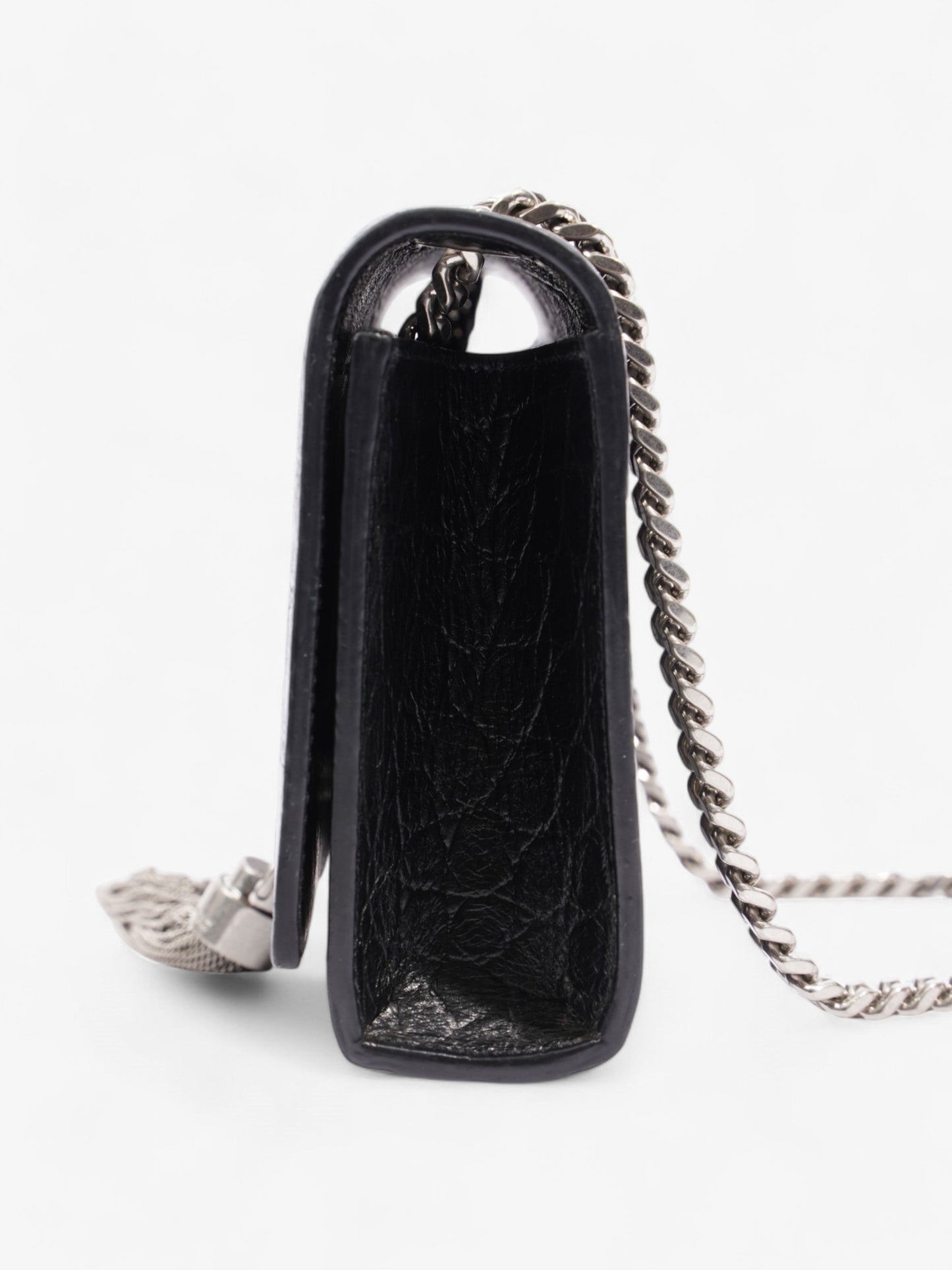 Saint Laurent Kate Tassel Bag Black Calfskin Leather Small