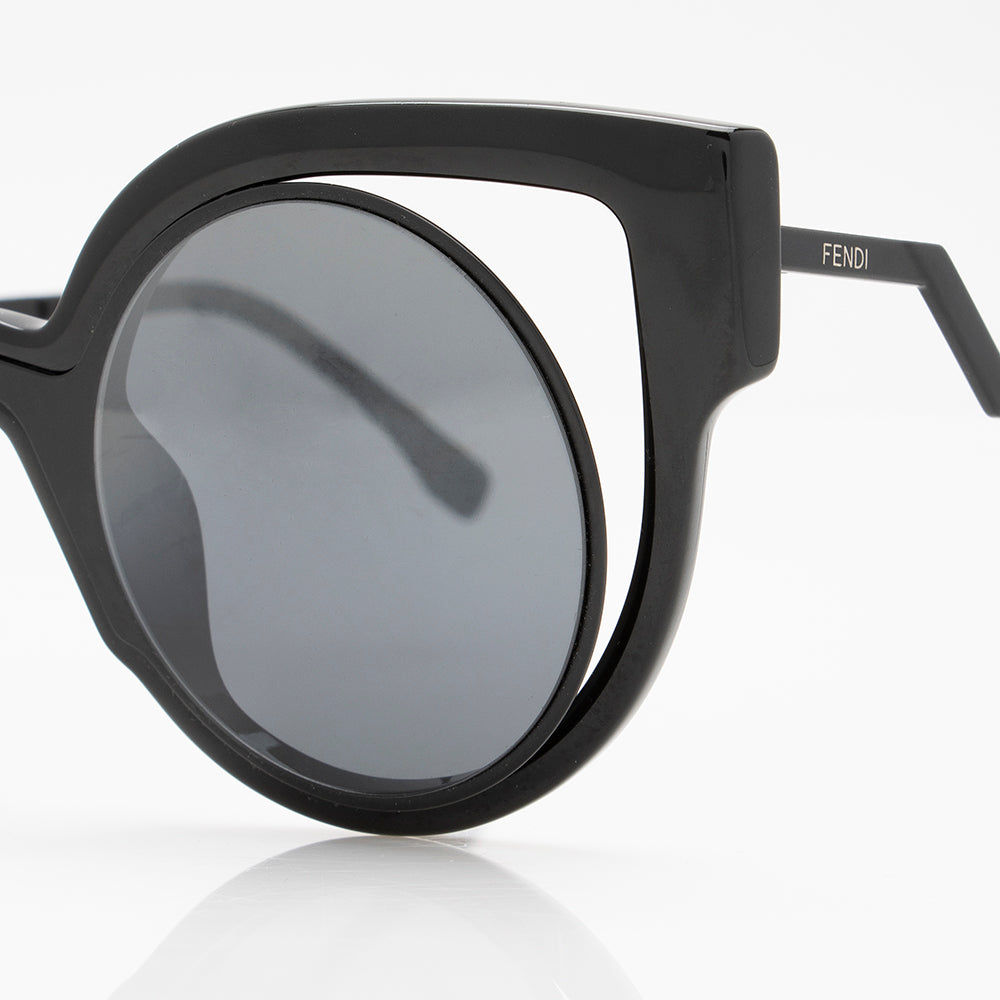 Fendi Cutout Cat Eye Sunglasses (SHF-17274)