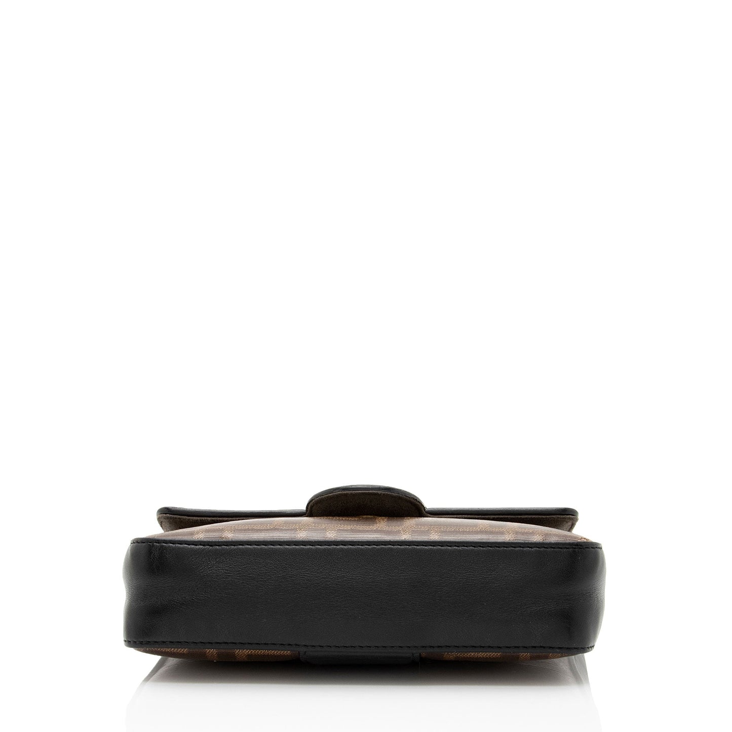 Fendi FF Spalmati 1974 Double F Mini Shoulder Bag (SHF-CKdmaW)