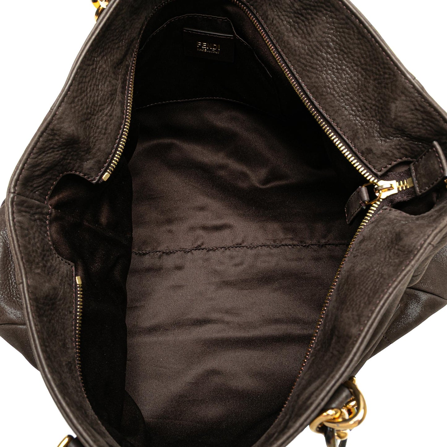 Fendi Iridescent Leather Chain Tote