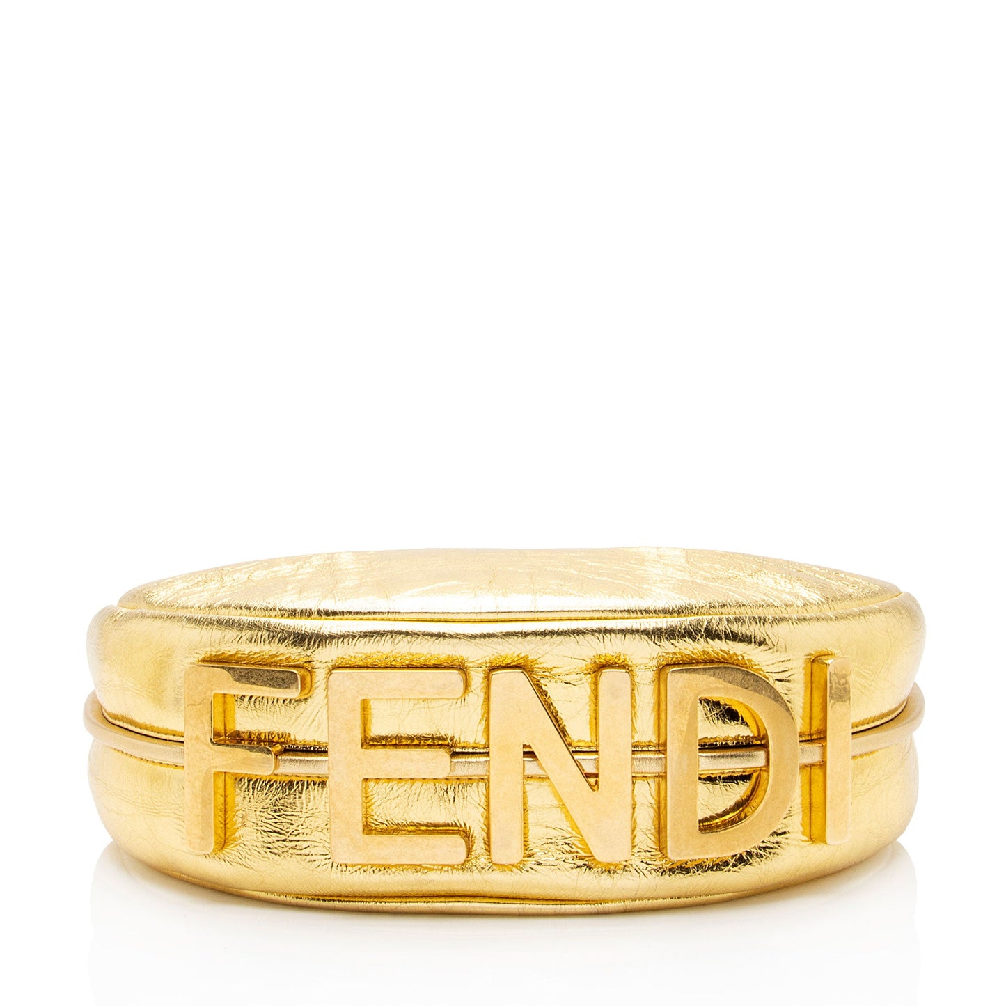Fendi Metallic Leather Fendigraphy Small Hobo (SHF-k6ARkM)