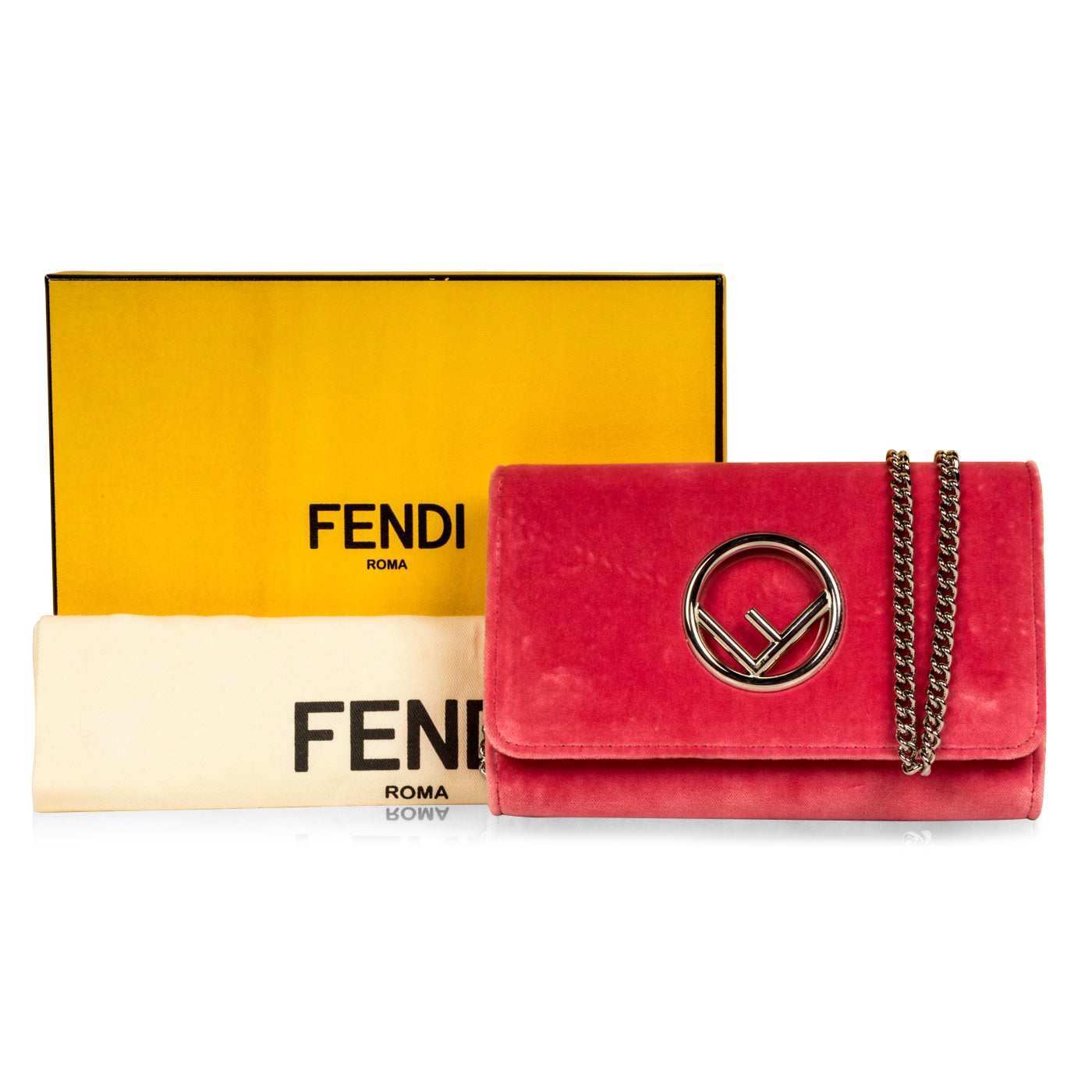 Fendi Kan I Velvet Crossbody