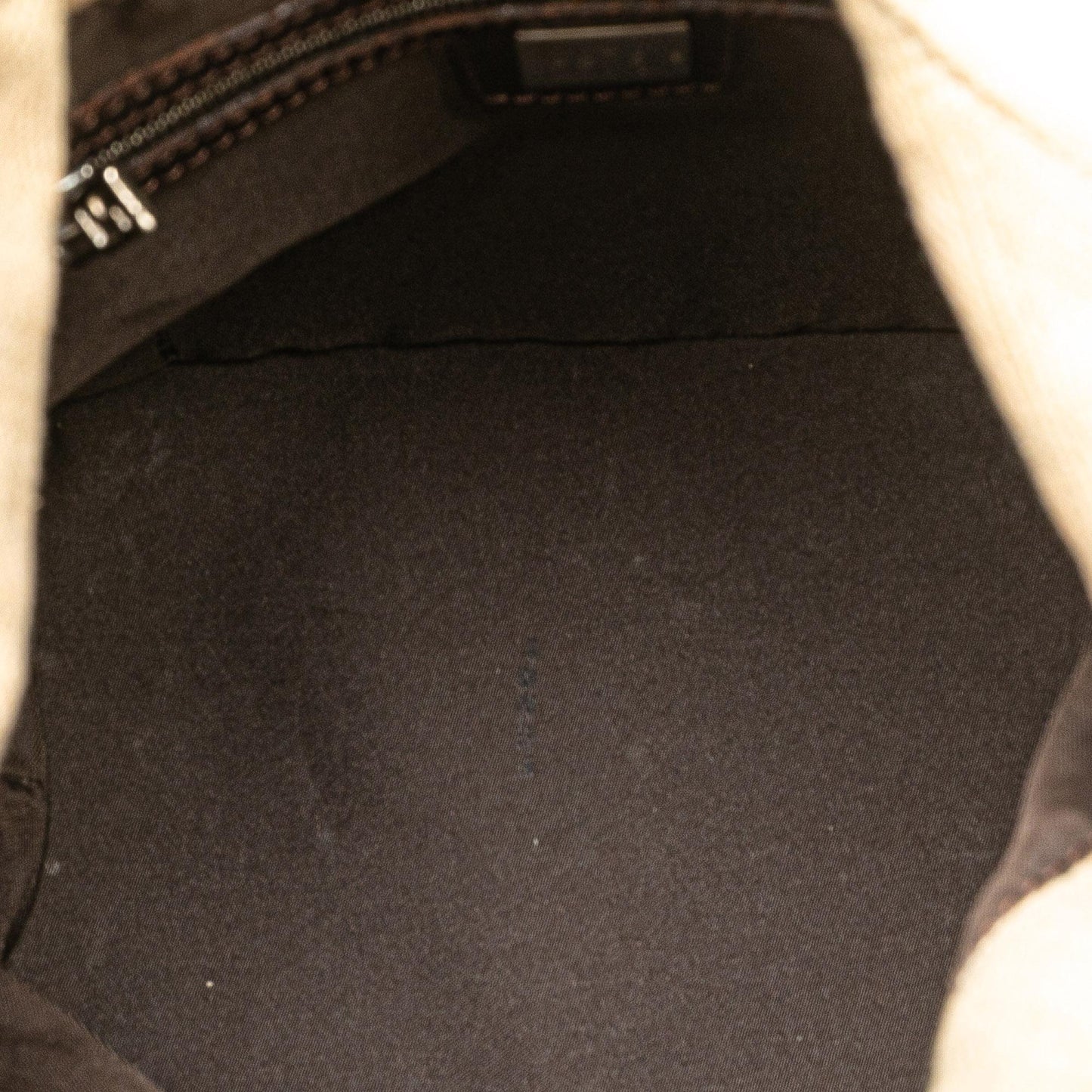 Fendi Zucca Canvas Shoulder Bag