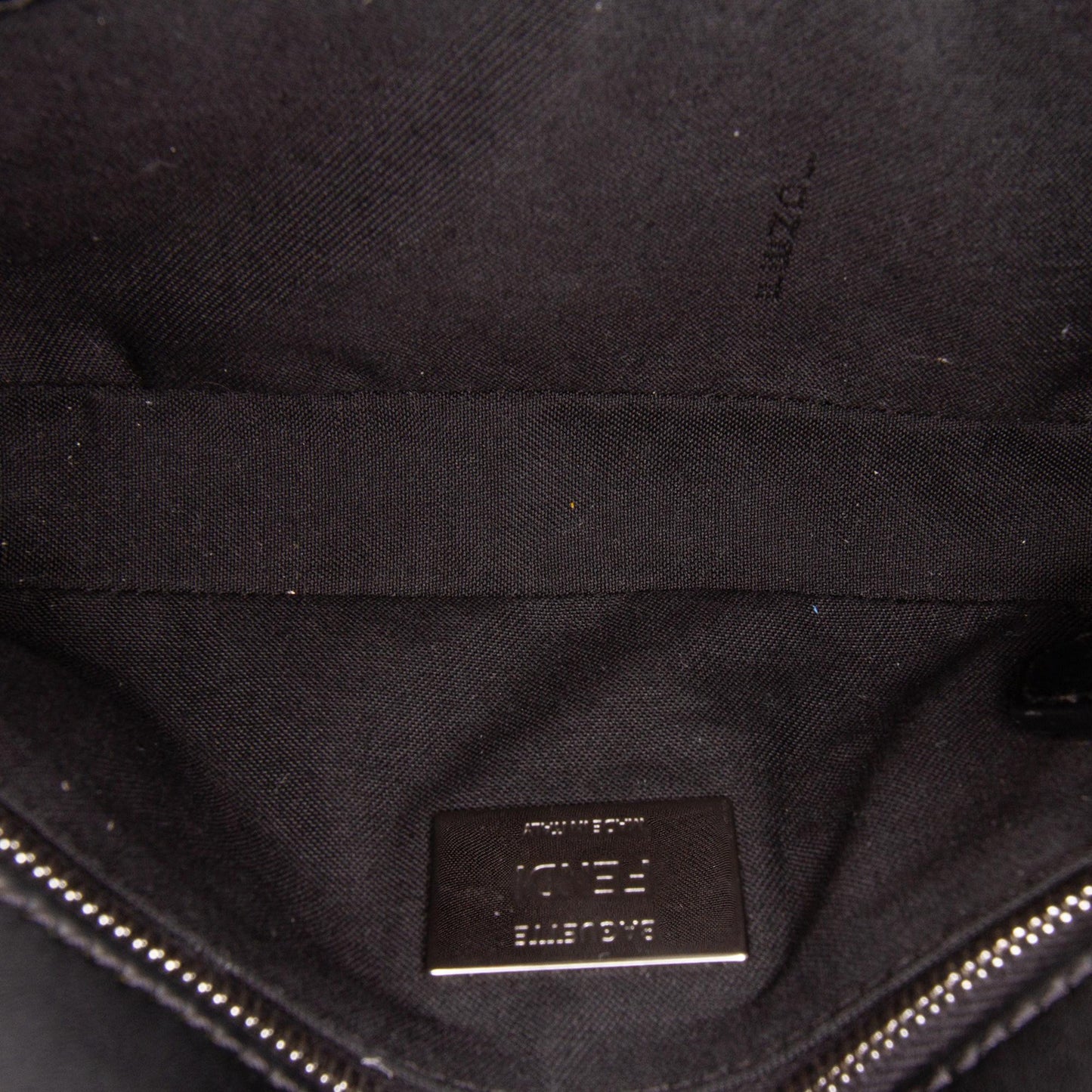 Fendi Zucca Coated Canvas FF 1974 Diagonal Convertible Baguette Satchel
