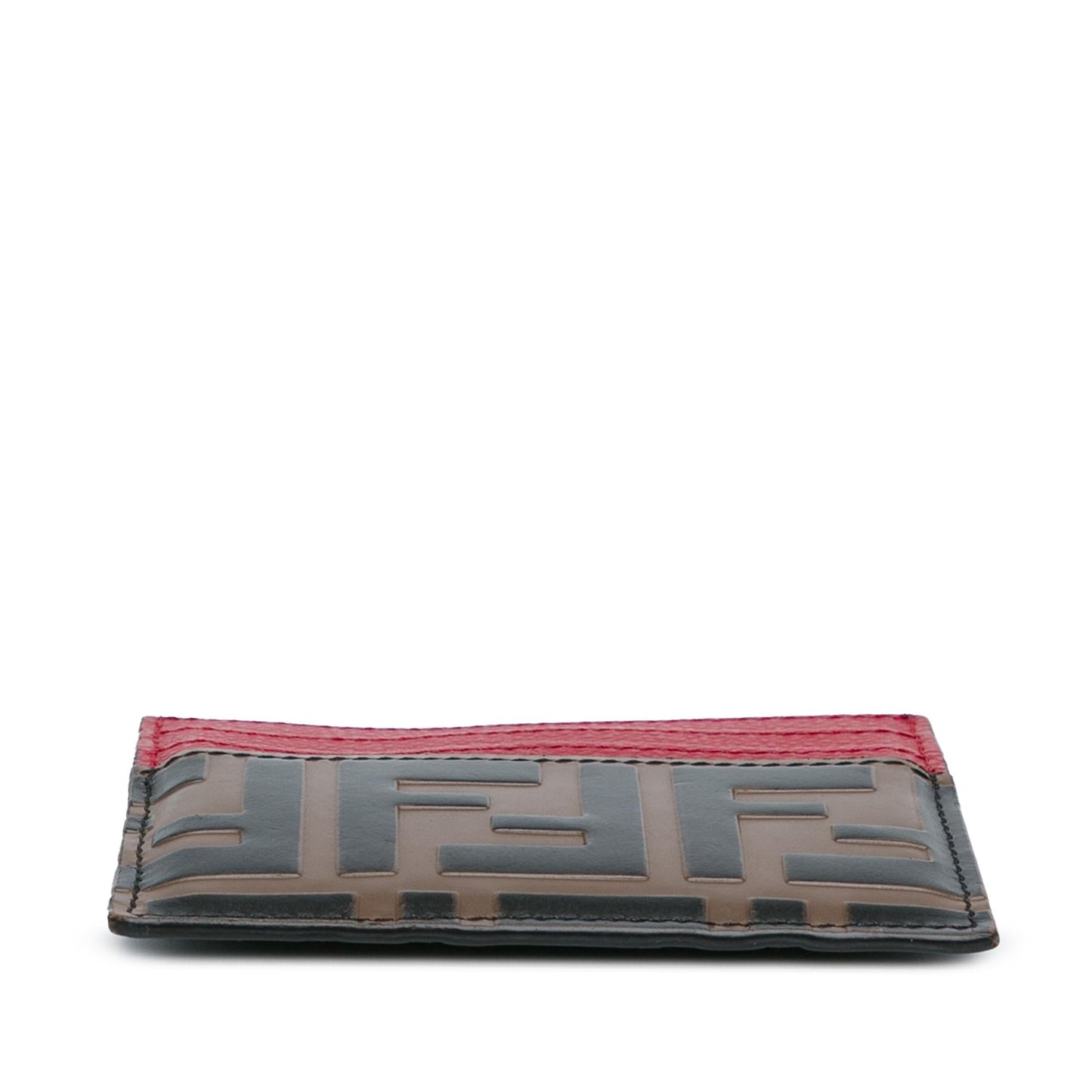 Fendi Zucca Embossed Card Holder (SHG-NGm9kH)