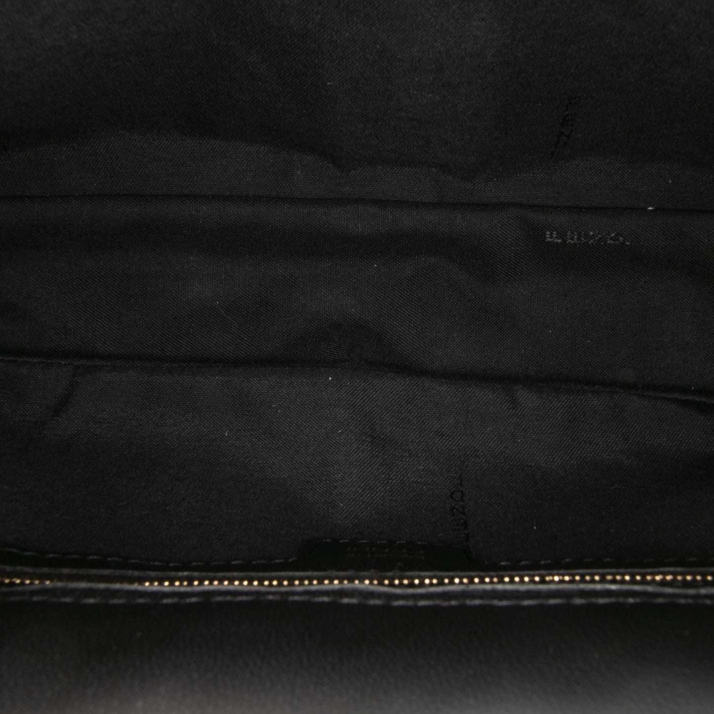 Fendi Zucca Embossed Leather Baguette Satchel