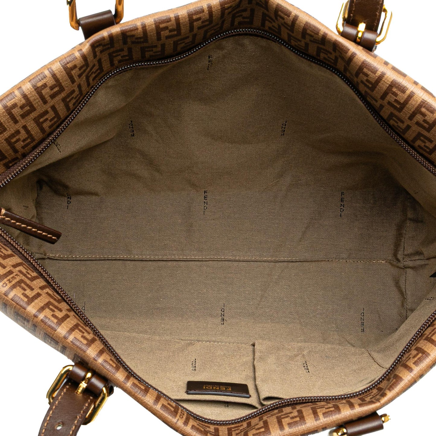 Fendi Zucchino Coated Canvas Superstar Tote