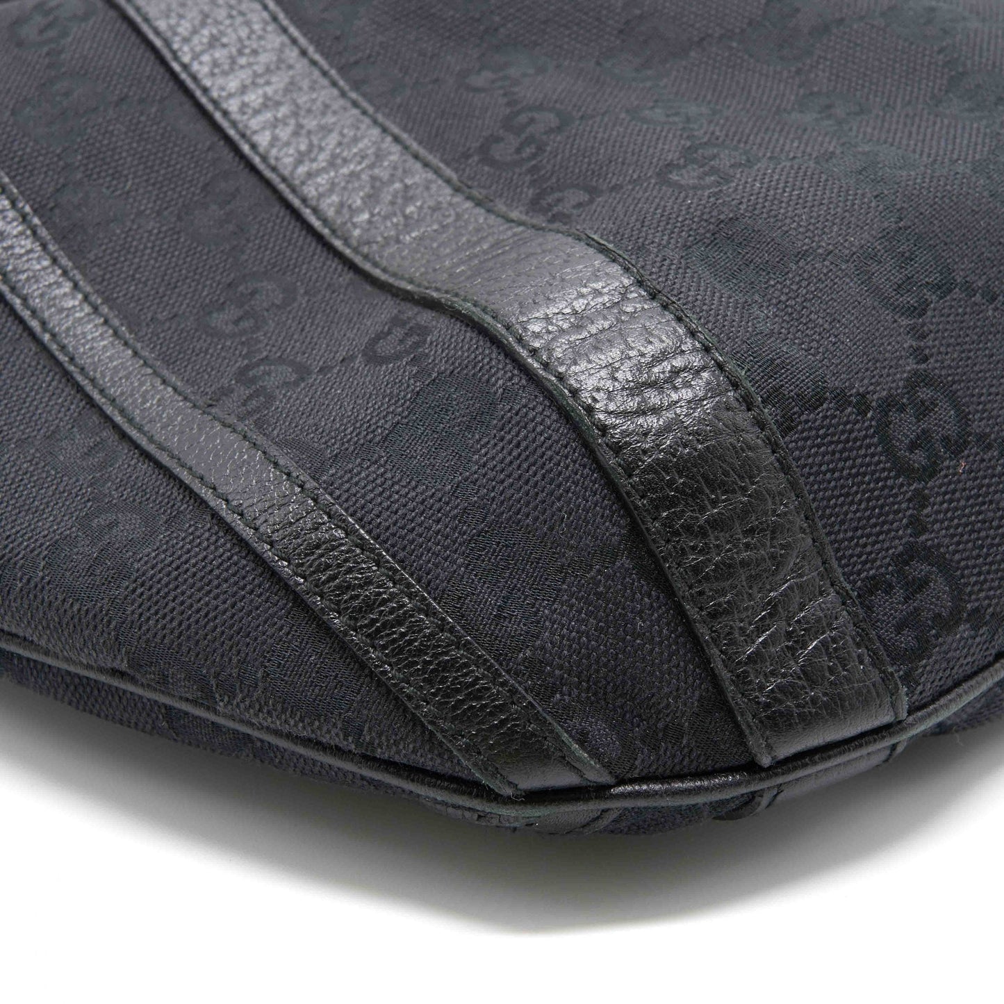 Gucci Black Monogram Canvas Tote