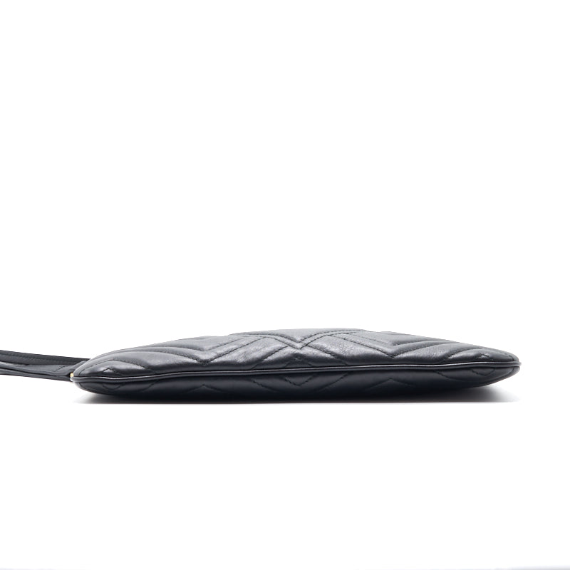 Gucci GG Black Quilted Leather Clutch