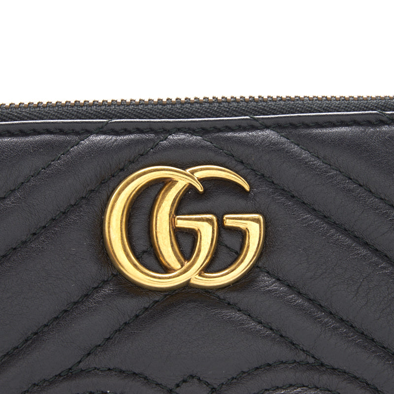 Gucci GG Black Quilted Leather Clutch